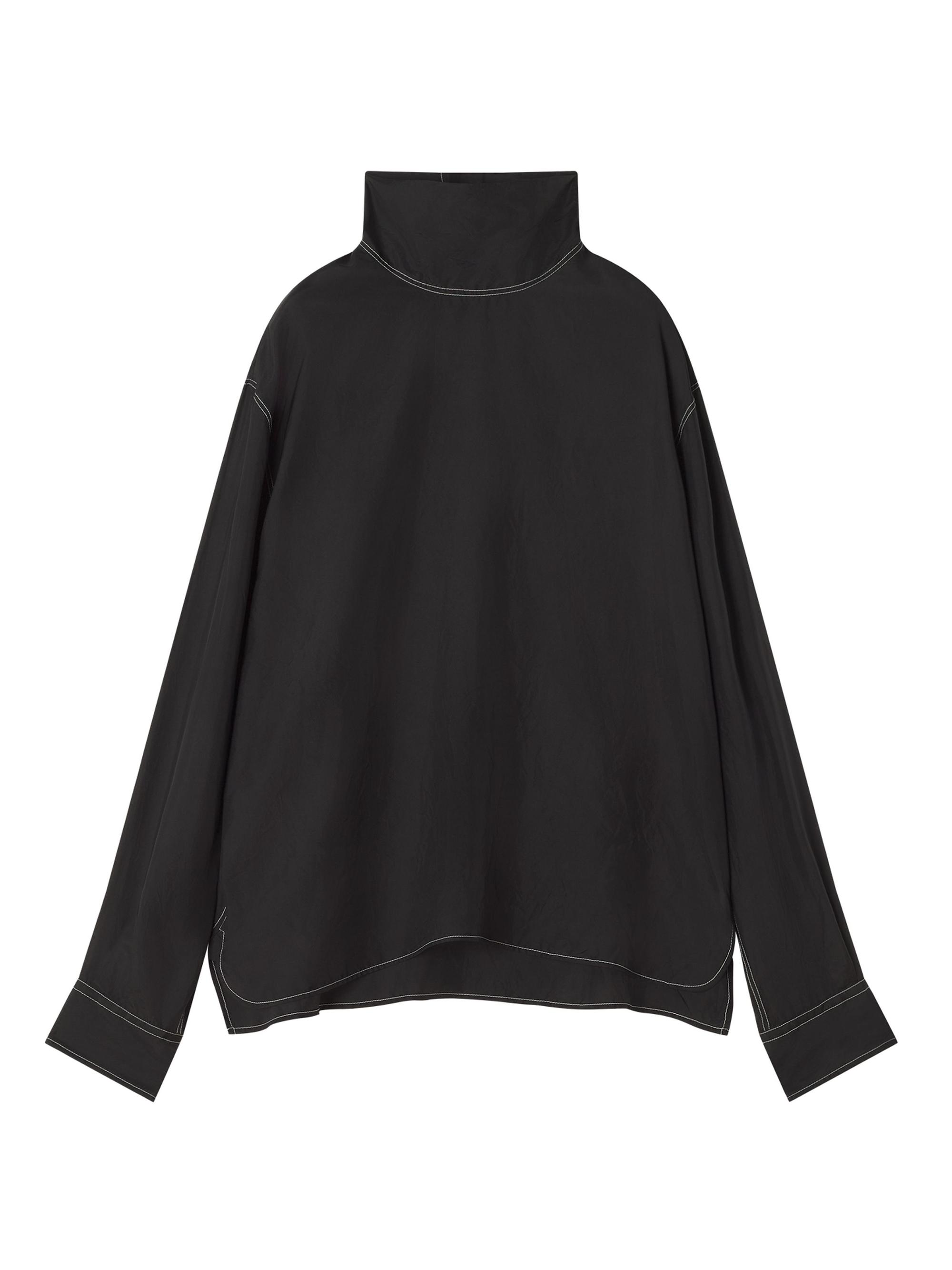 Saint Laurent Wrap-Over Top in Jersey | Saks Fifth Avenue
