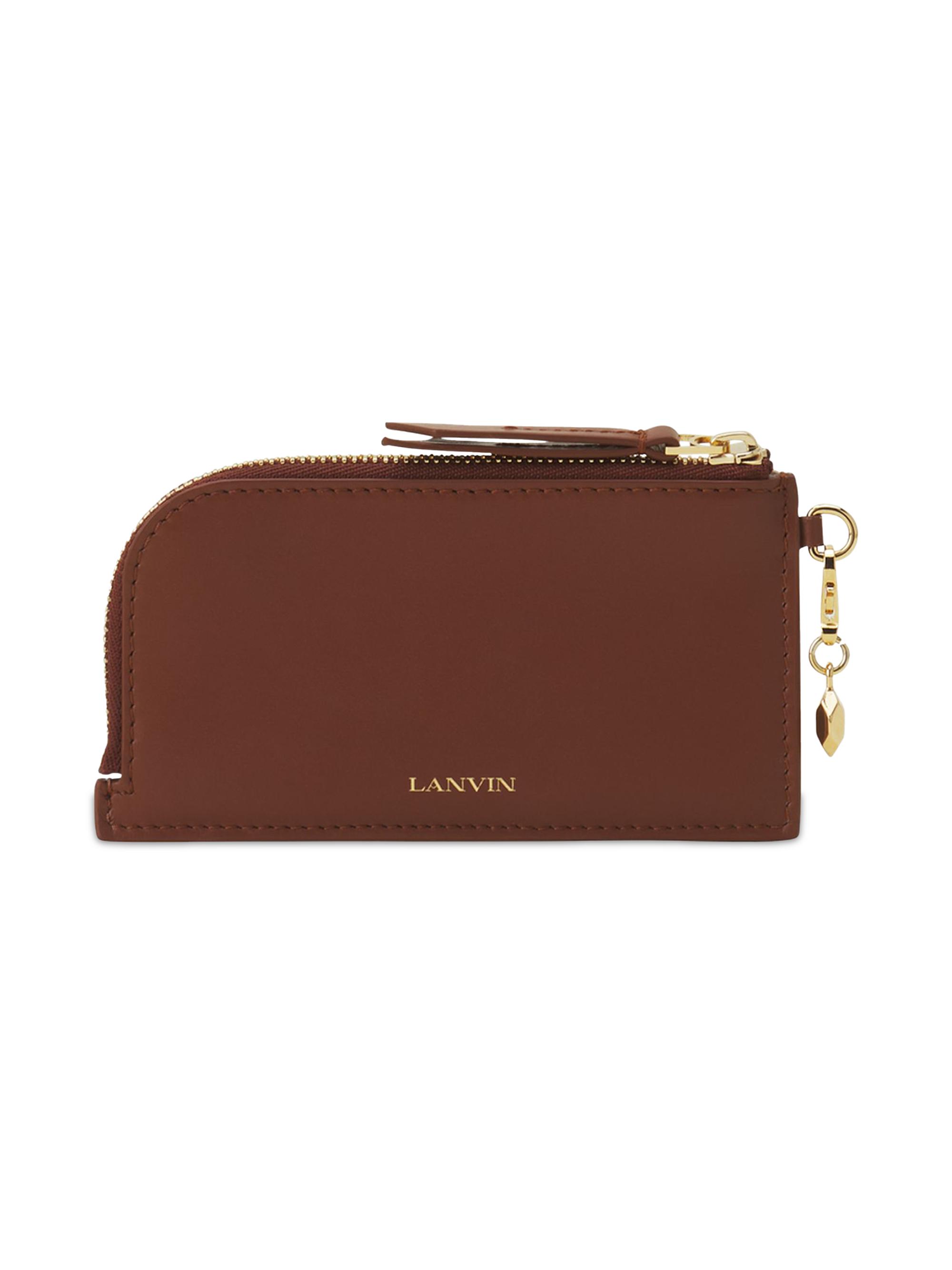 Lanvin Women's Catch Leather Cardholder - Chestnuts