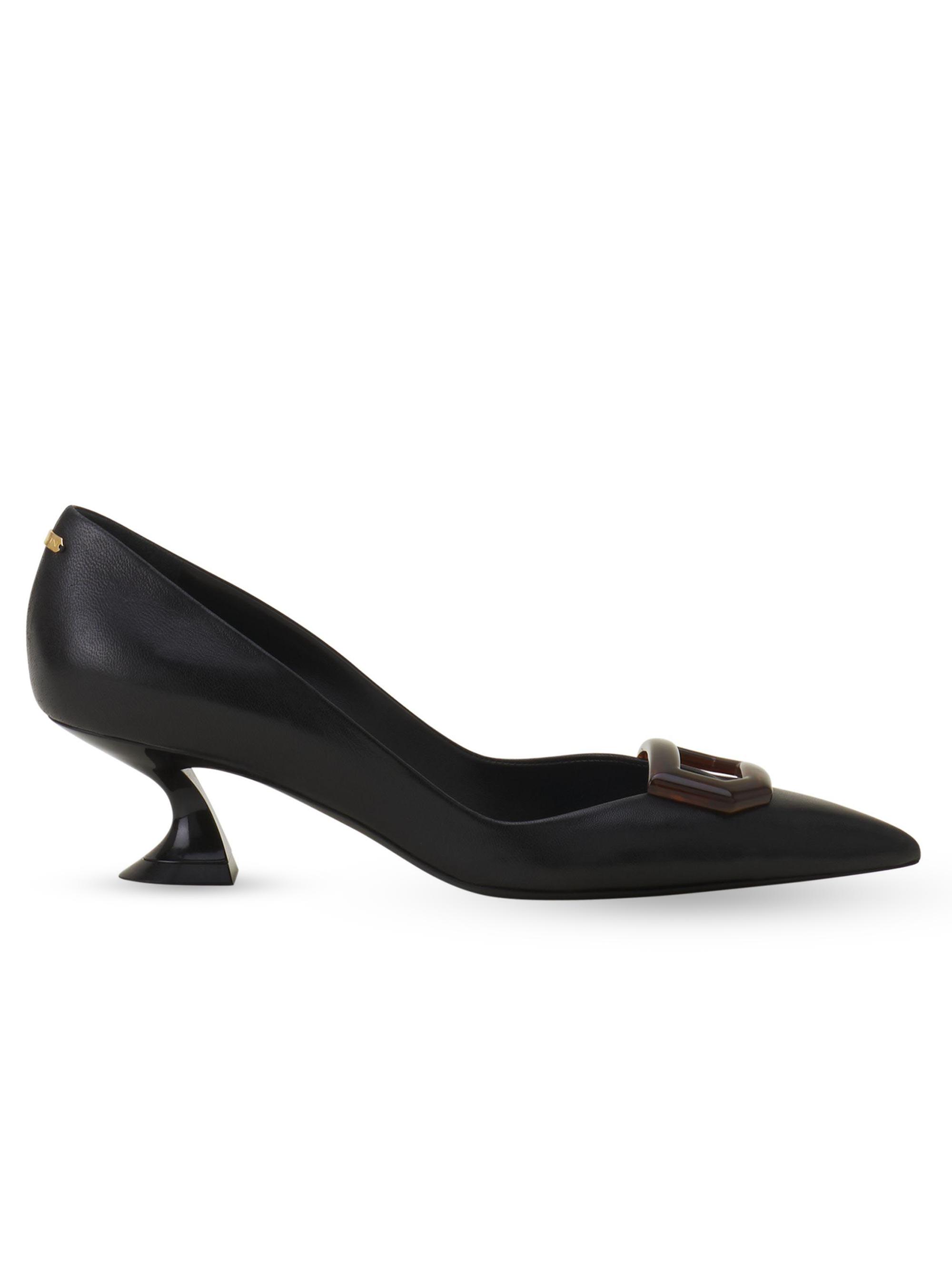 Lanvin Women's Midnight Step Leather Pumps - Black