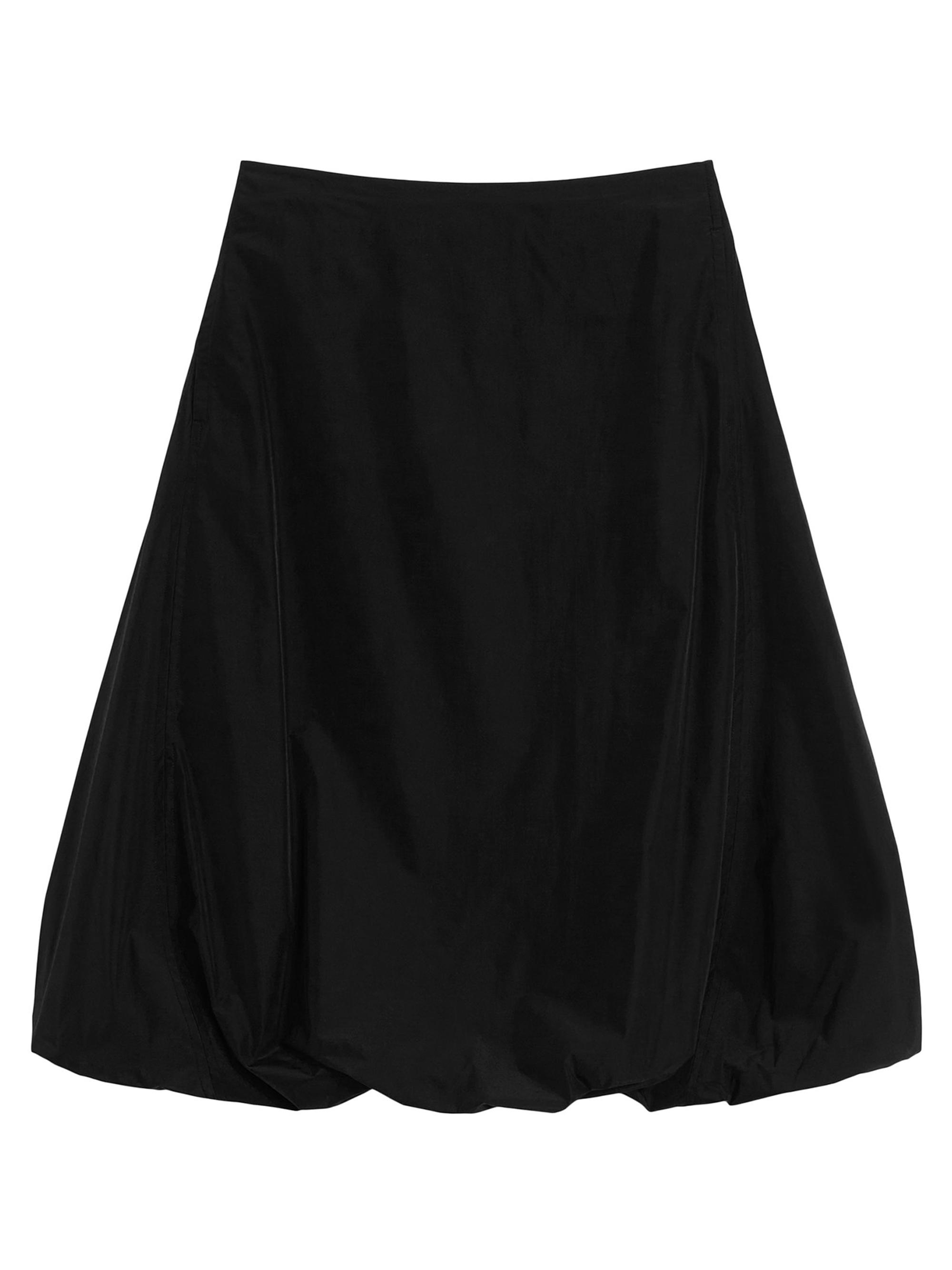 MM Max Mara Women's Water Repellent Taffeta Skirt - Black