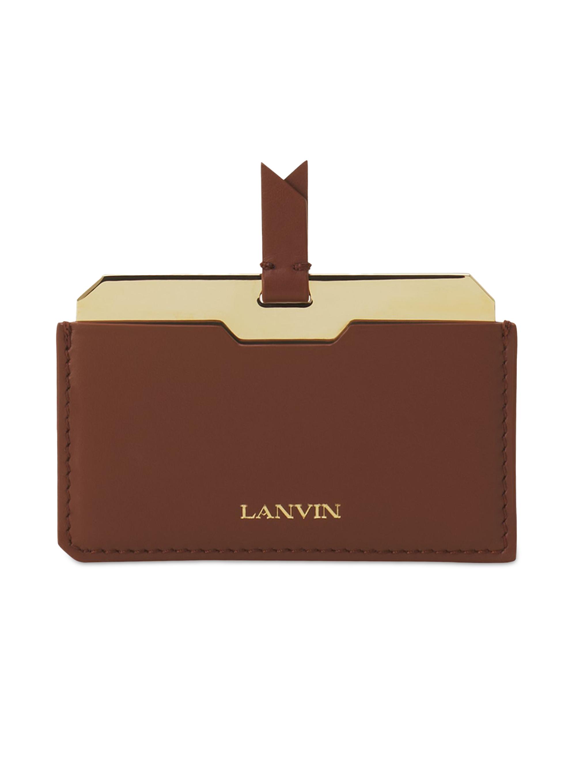 Lanvin Women's  Leather Mirror Holder - Chestnuts