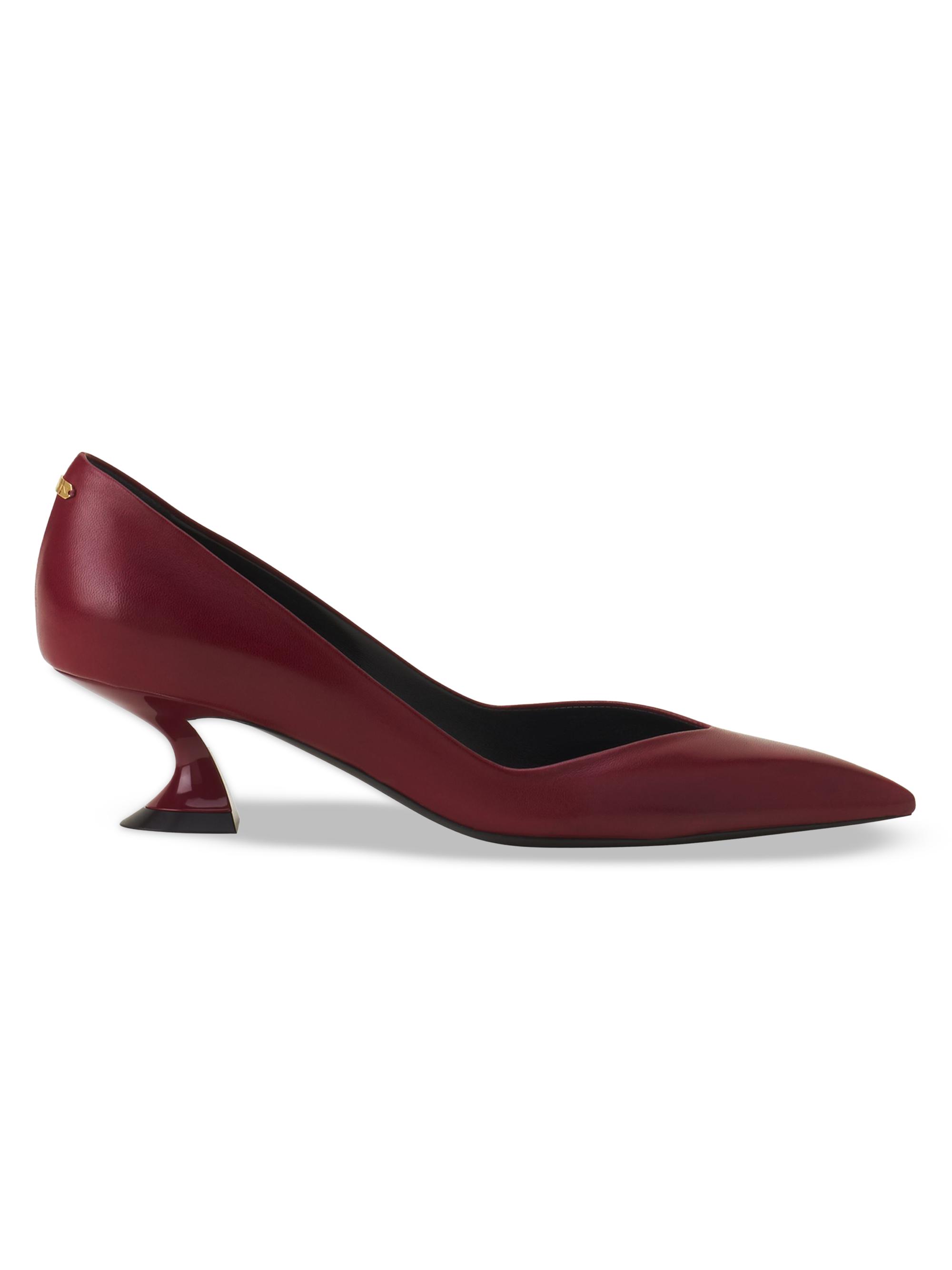 Lanvin Women's Midnight Step Pumps in Leather - Bacchus