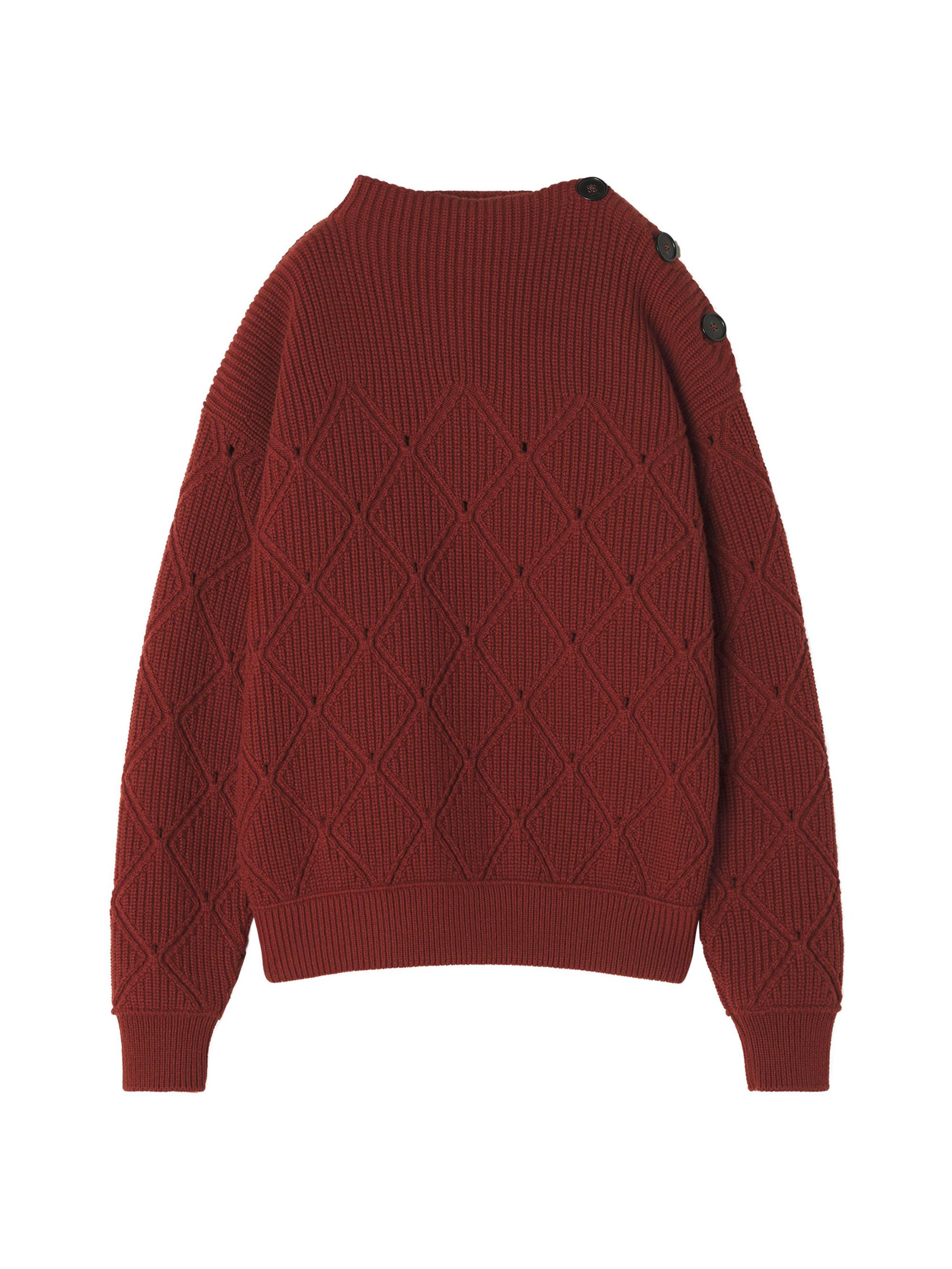 Lanvin Wool Sweater with Diamond Detail | Saks Fifth Avenue