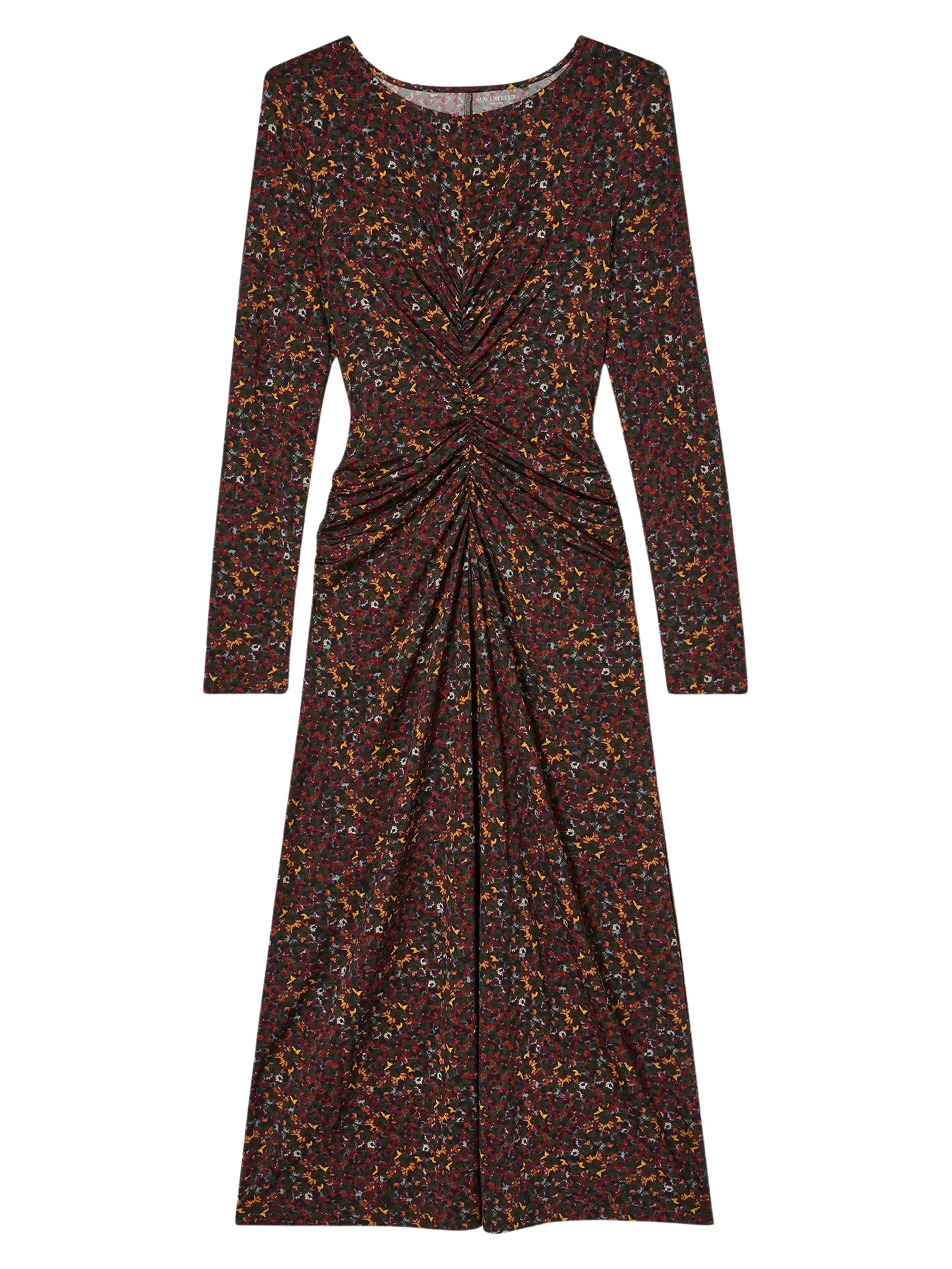 M.M.LaFleur Women's Johnna Ruched Dress-Printed Jersey - Autumn Floral