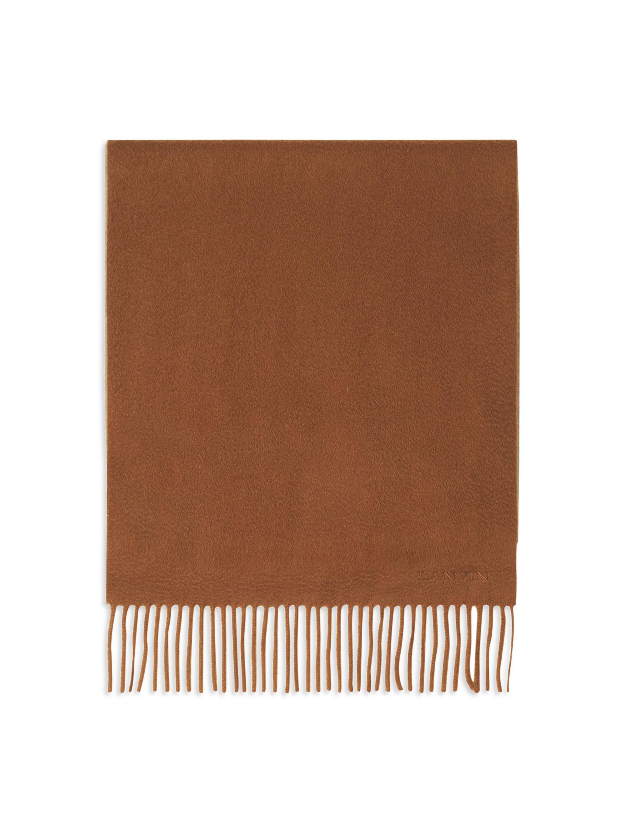 Lanvin Men's Two-Tone Cashmere Scarf - Beige Camel