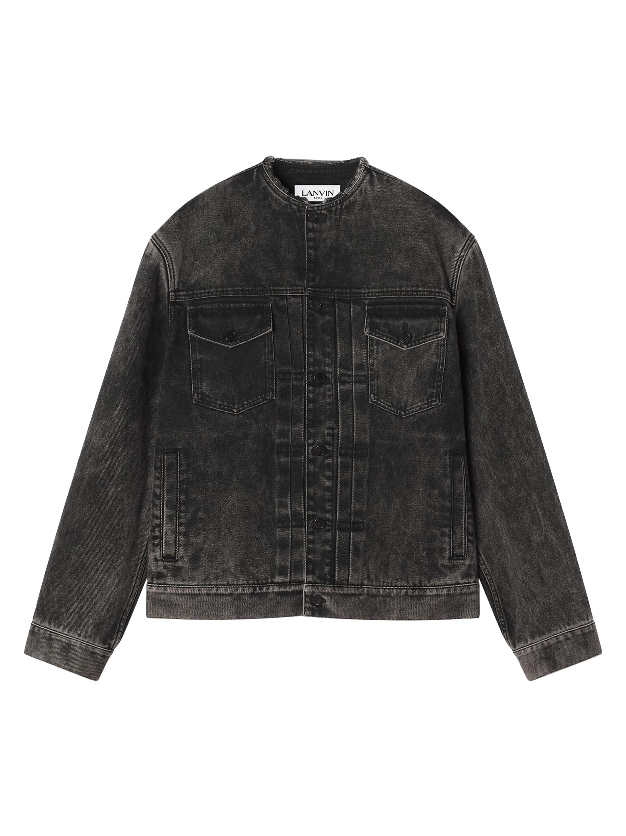 Lanvin Loose Fit Washed Denim Jacket | Saks Fifth Avenue