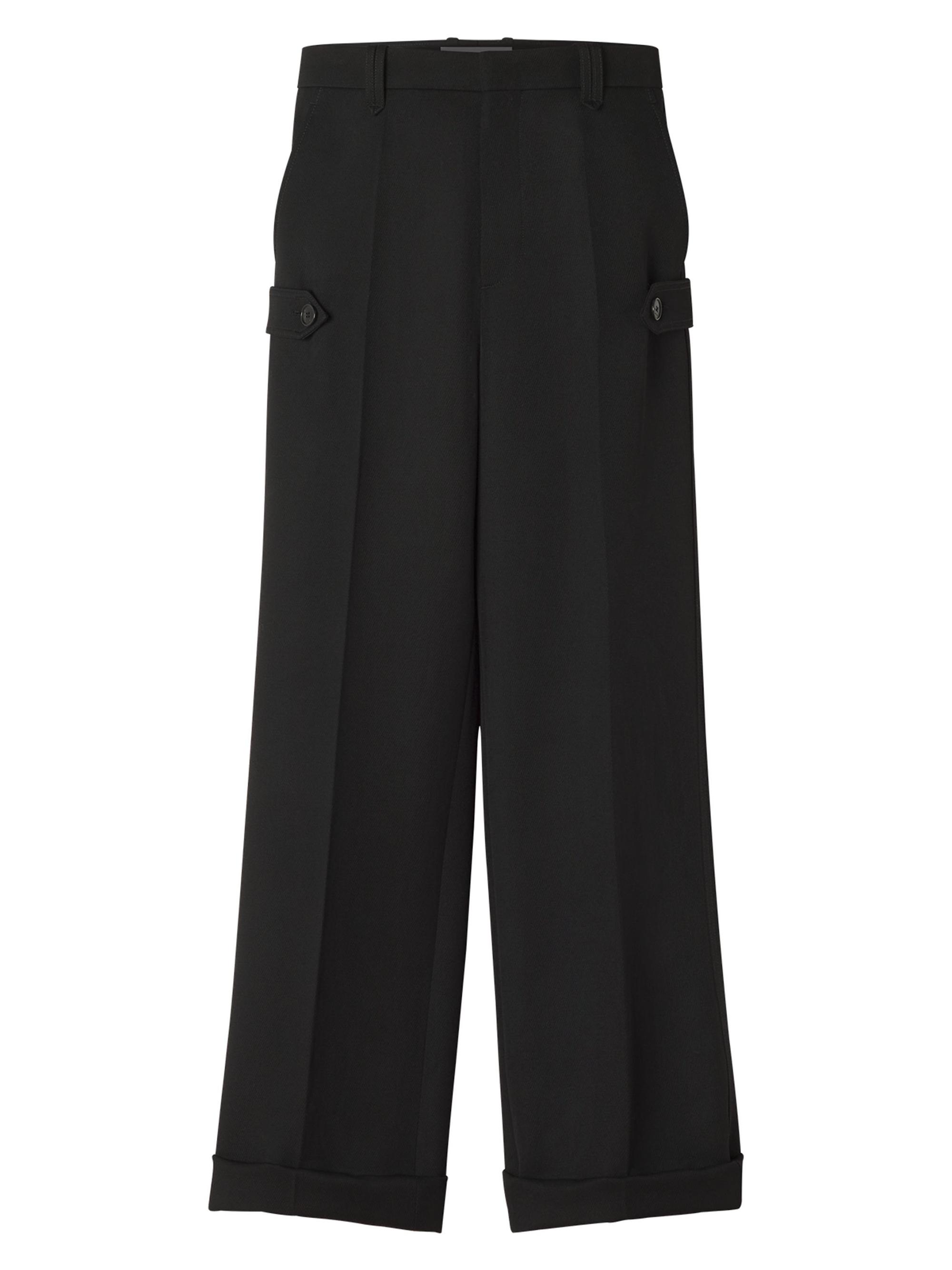 Lanvin Men's Light Wool Chino Pants - Black