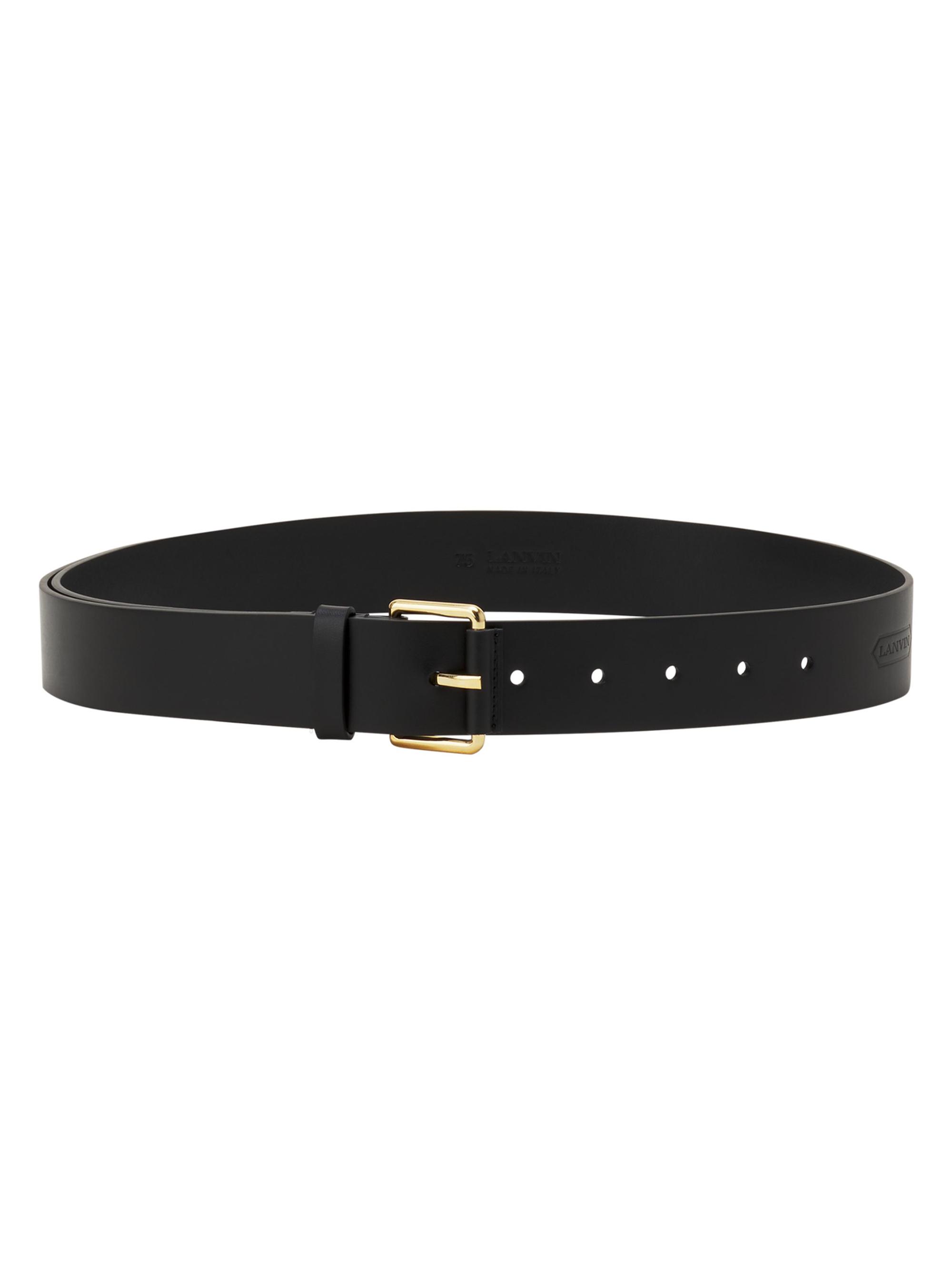 Lanvin Women's Compagnon Leather Belt - Black