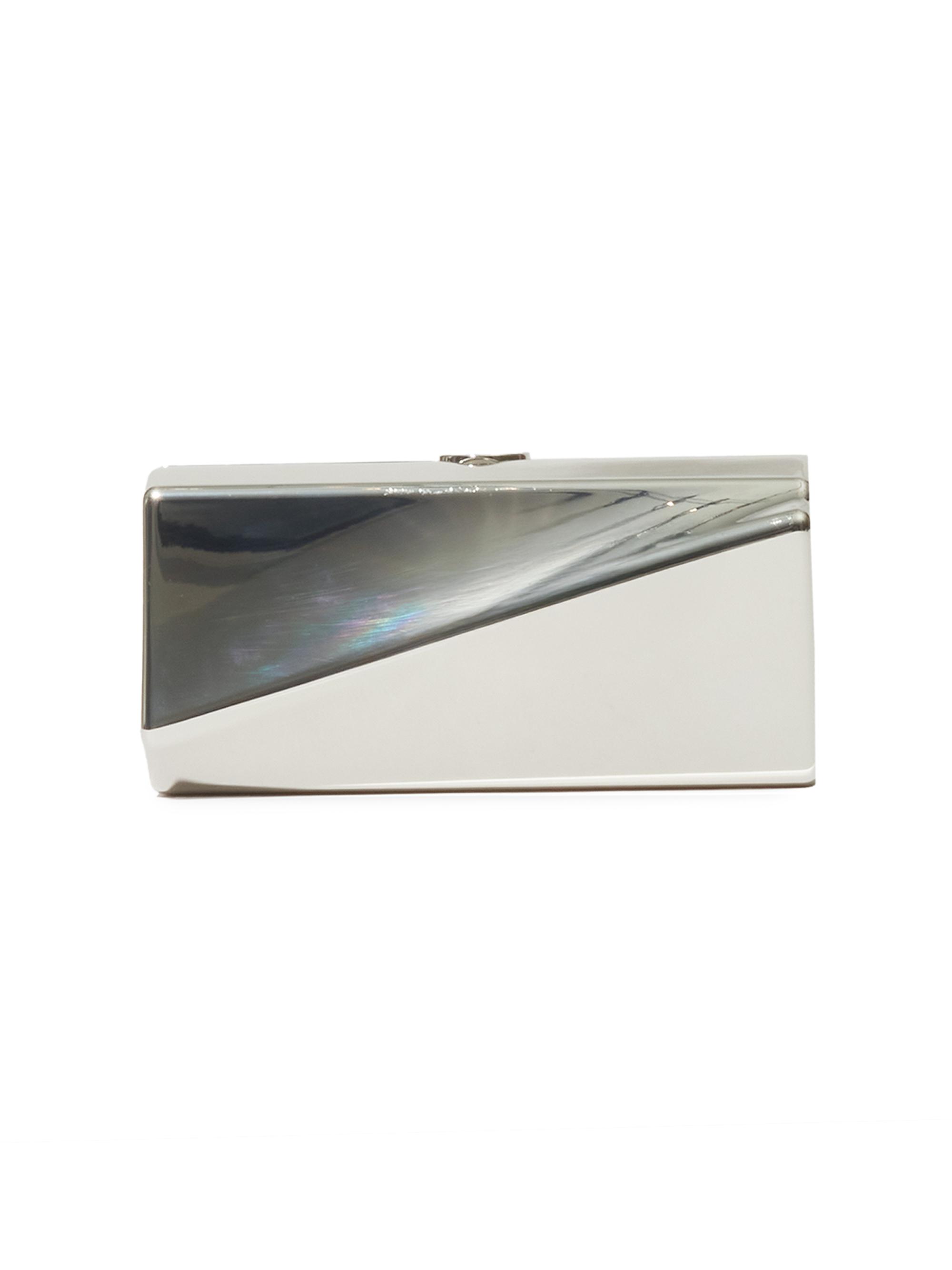 SIMKHAI Women's Ripple Aluminum Clutch - Silver