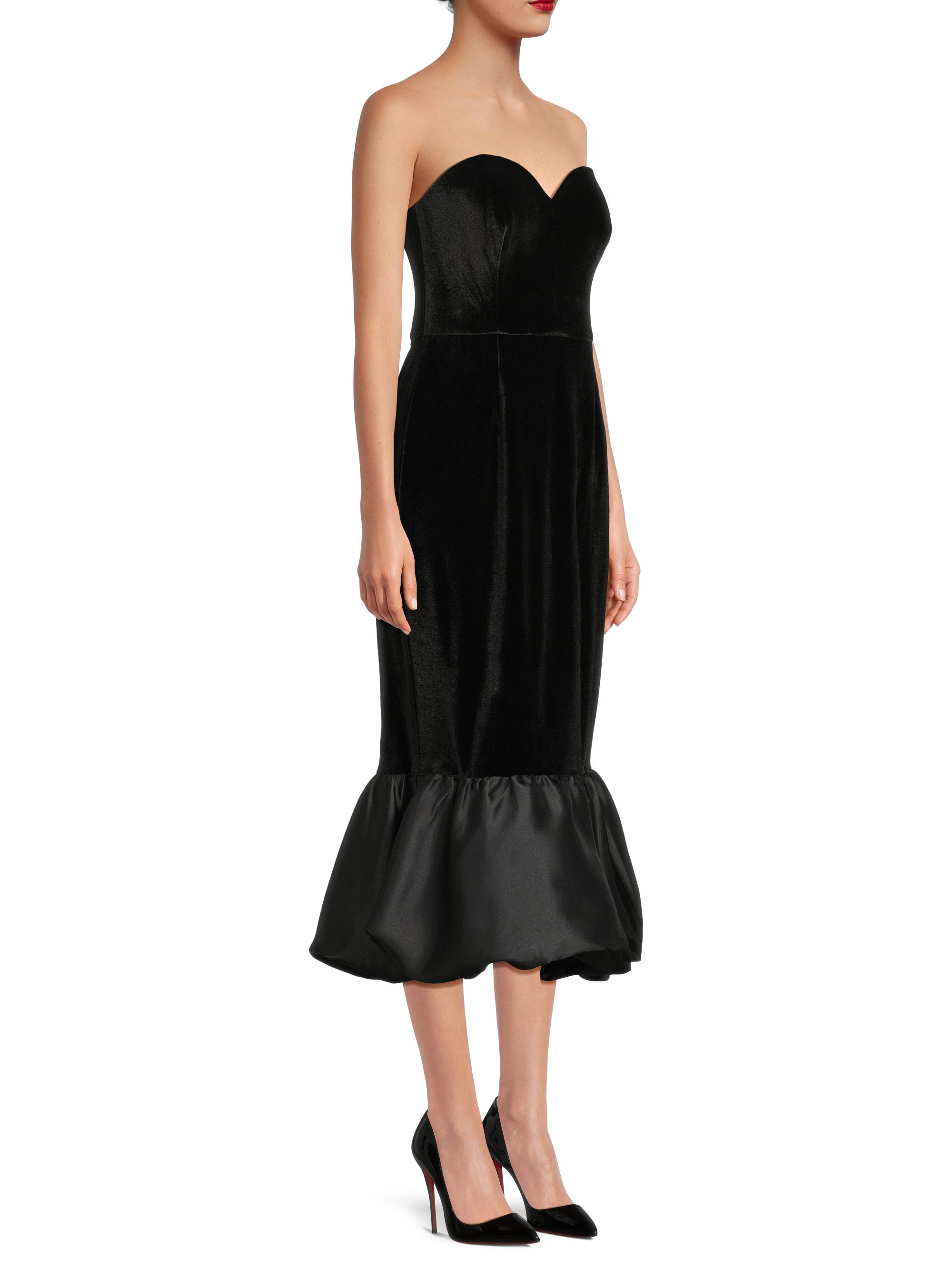Hutch Laken Velvet Trumpet Cocktail Dress | Saks Fifth Avenue