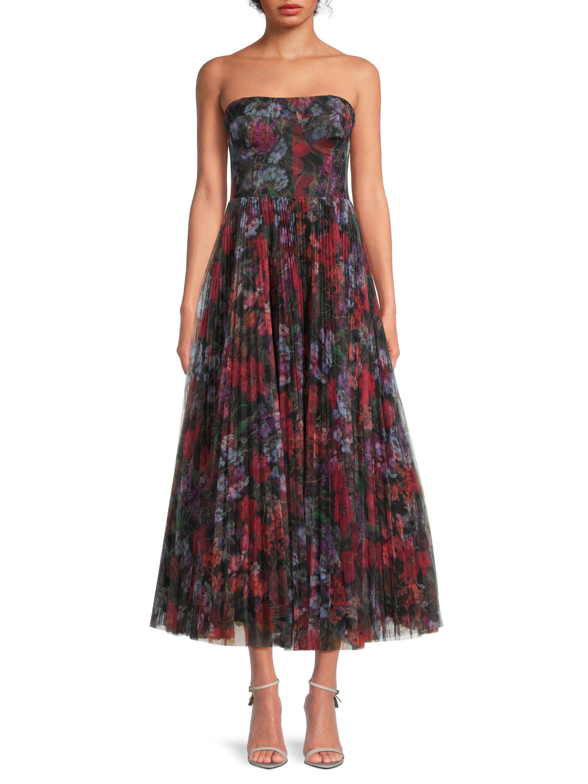 blue floral tiered maxi dress Shaina Blue Floral Tiered Maxi Dress