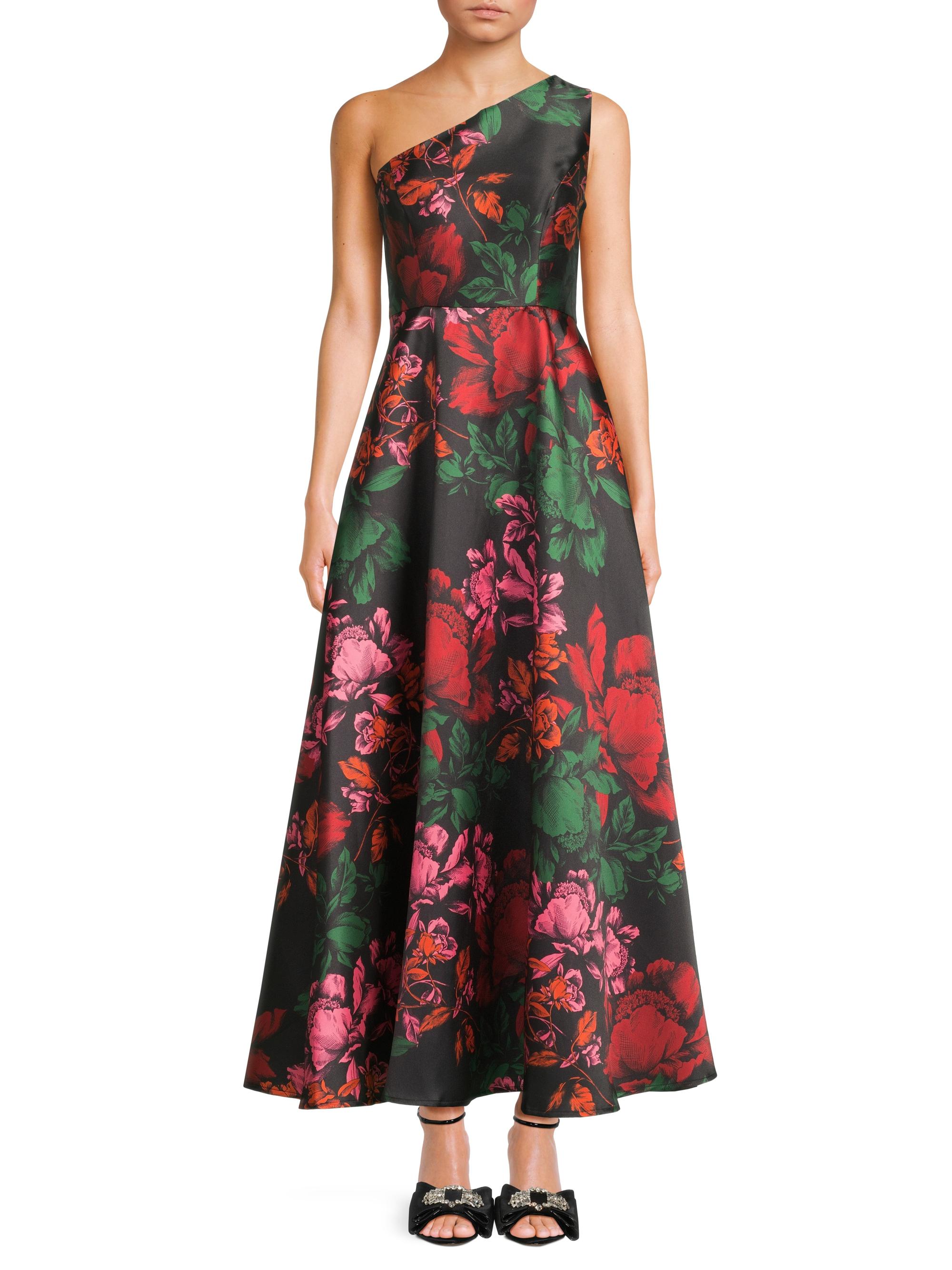 chinese dress ladies Baltic Born Womens Cassandra Tulle Maxi Dress | Dark Blue Floral