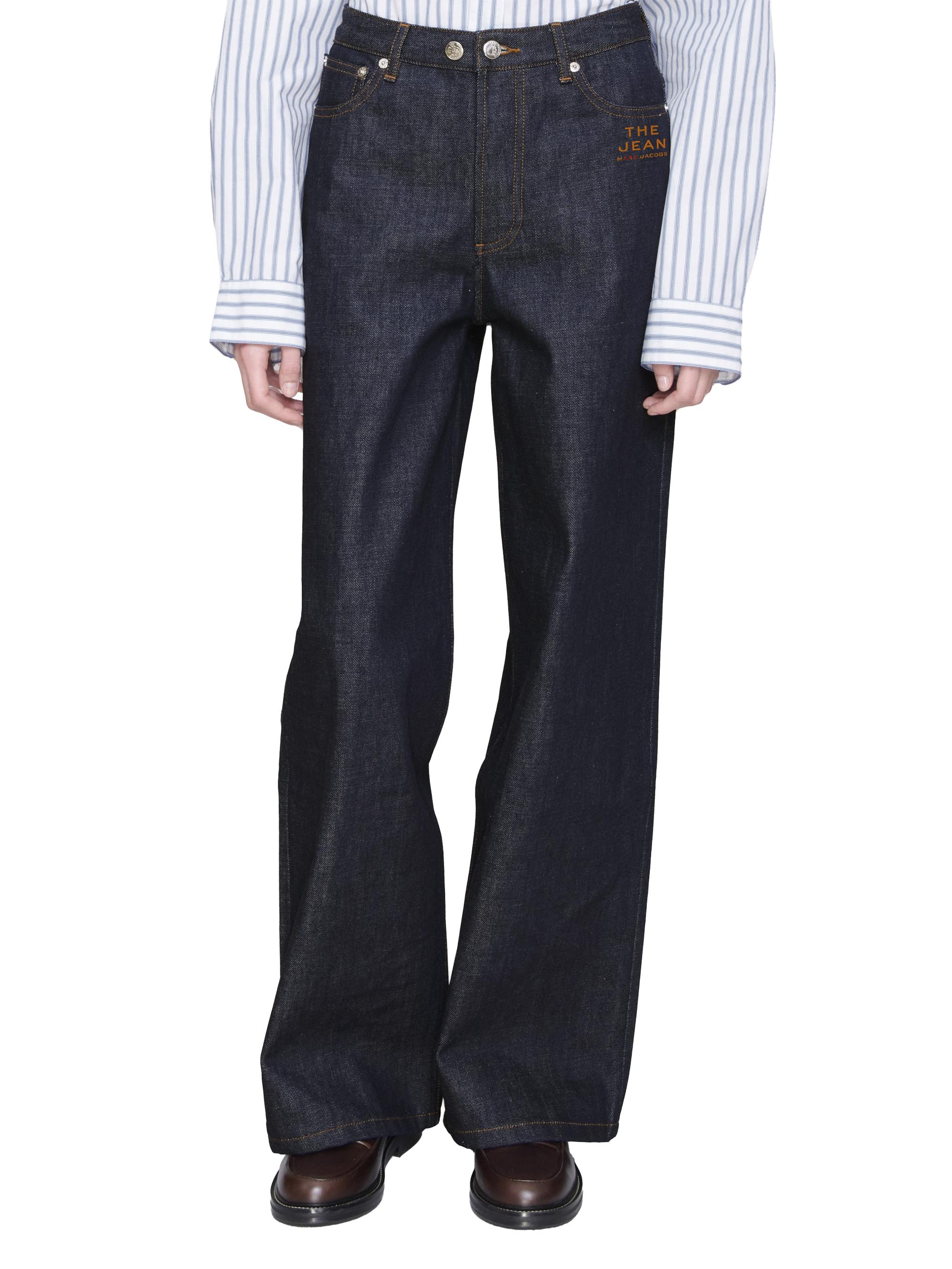 MARK JACOBS × A.P.C Elizabeth jeans Marc Jacobs x A.P.C. Elisabeth Wide-Leg Jeans | Saks Fifth Avenue
