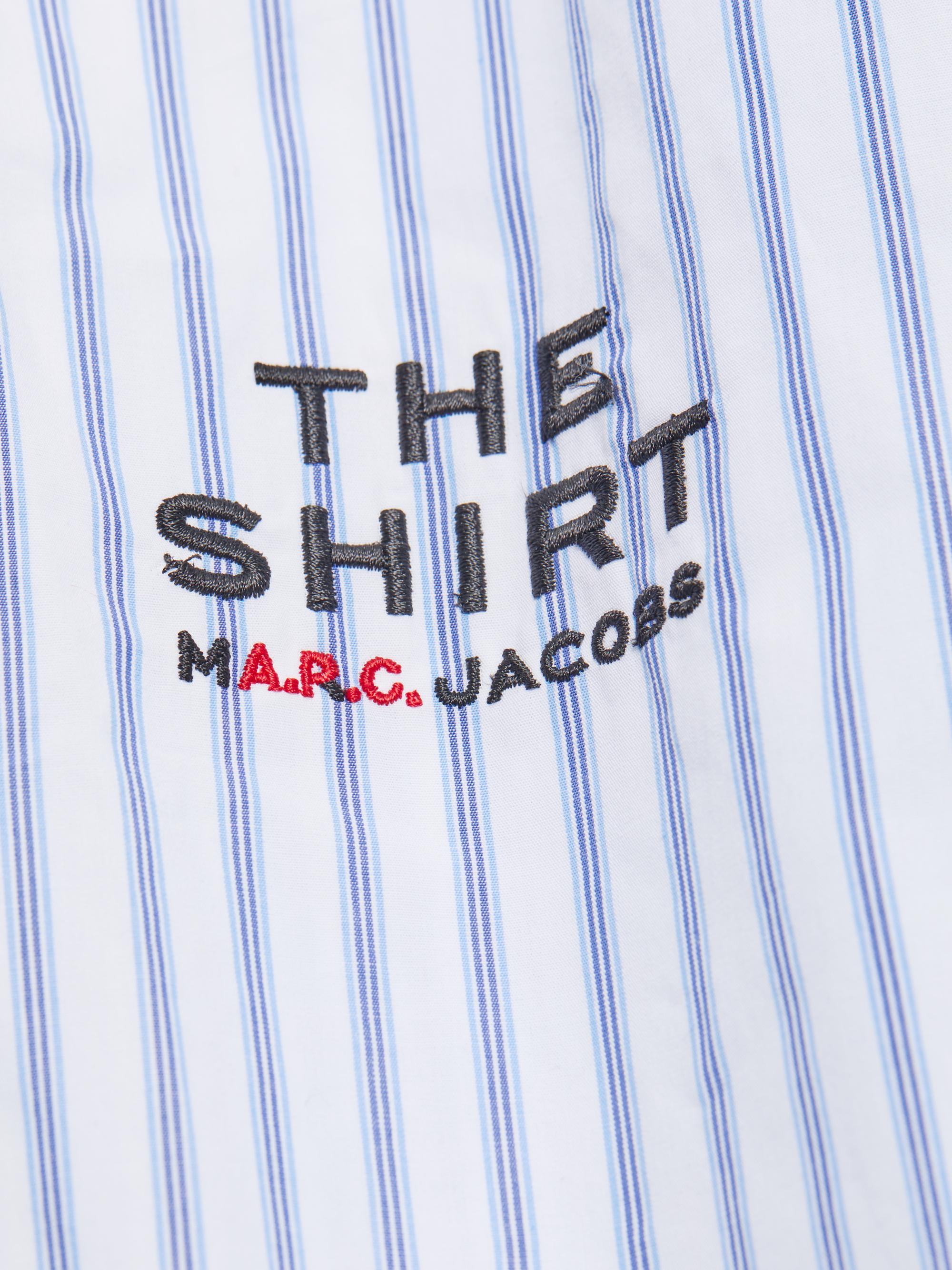 Marc Jacobs x A.P.C. Logo-Embroidered Striped Cotton Poplin Shirt