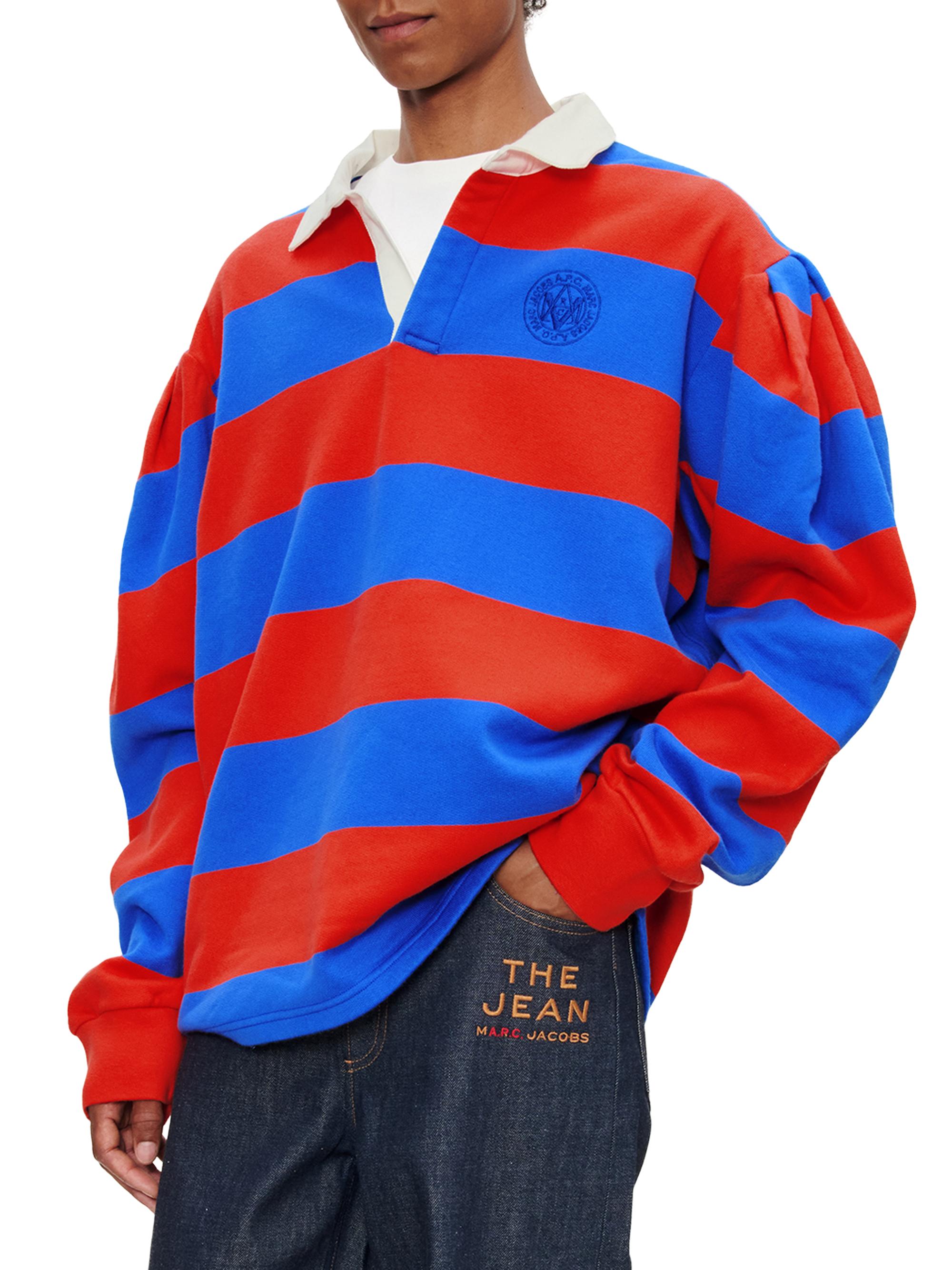 APC ✖️ MARC JACOBS ストライプ ラガーシャツ 0400025621205_BLUERED_A1?wid=