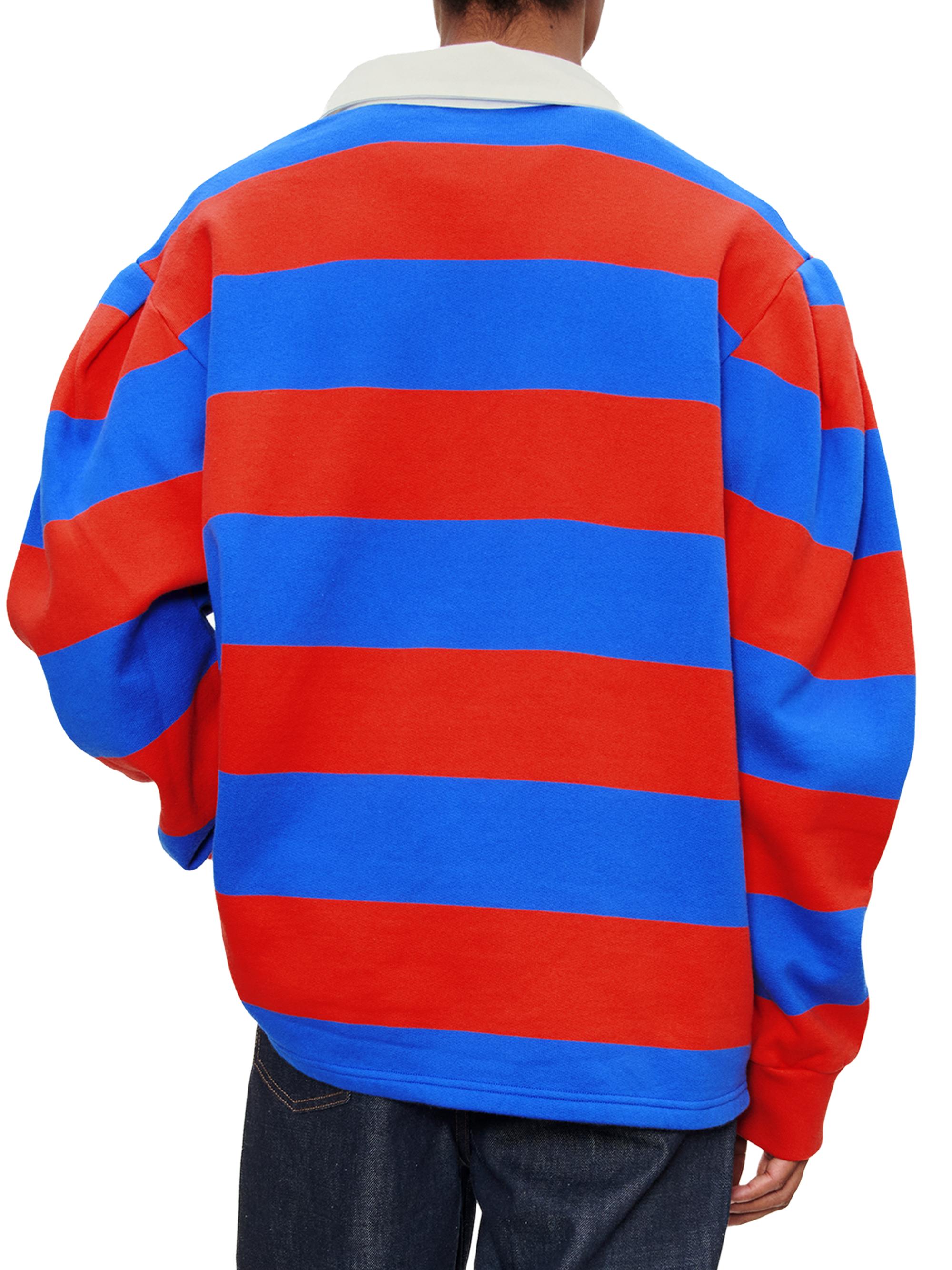 APC ✖️ MARC JACOBS ストライプ ラガーシャツ Marc Jacobs x A.P.C. Striped Oversized-Fit Polo Shirt | Saks Fifth
