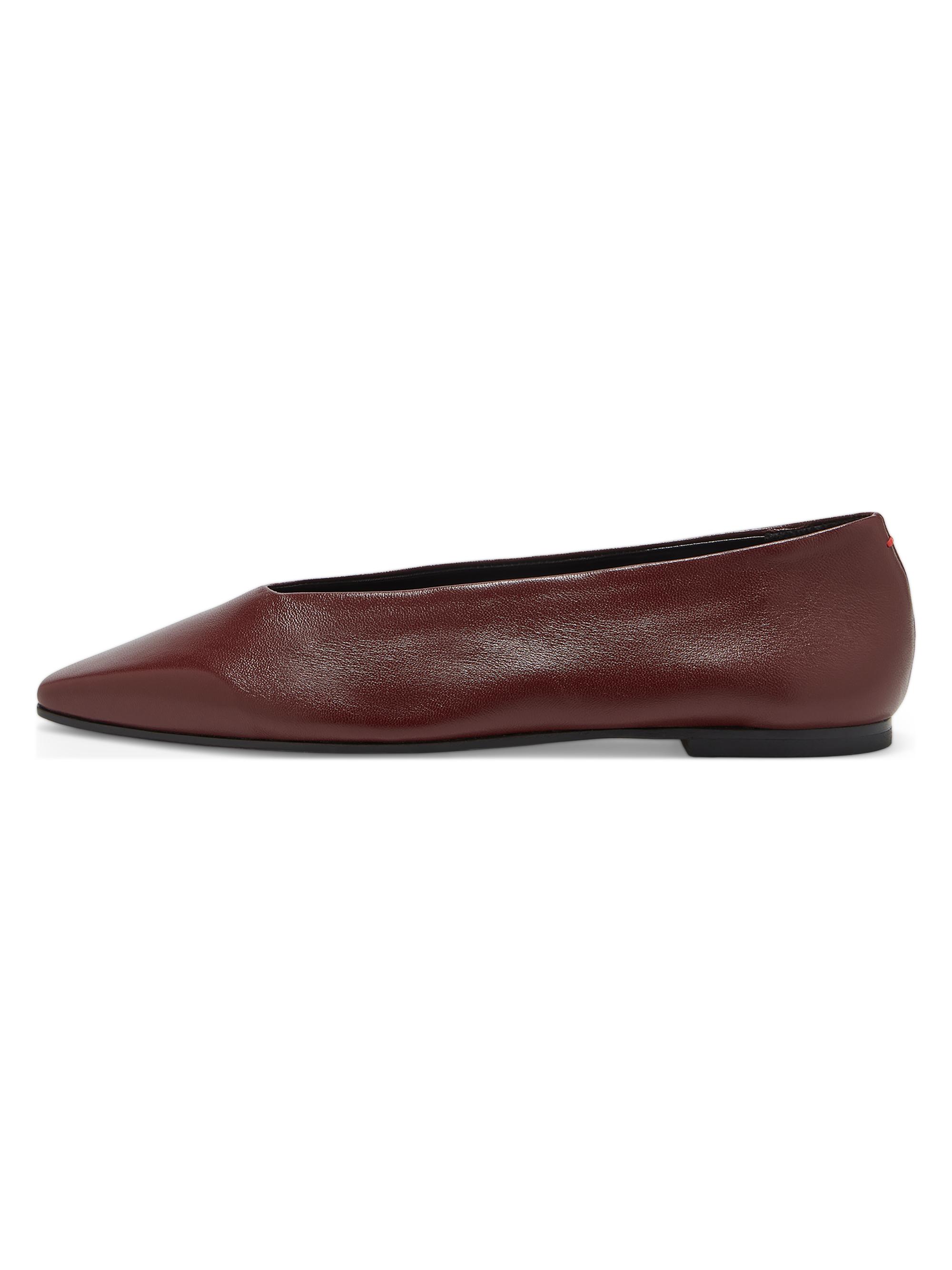 aeyde Women's Betty Leather Flats - Port
