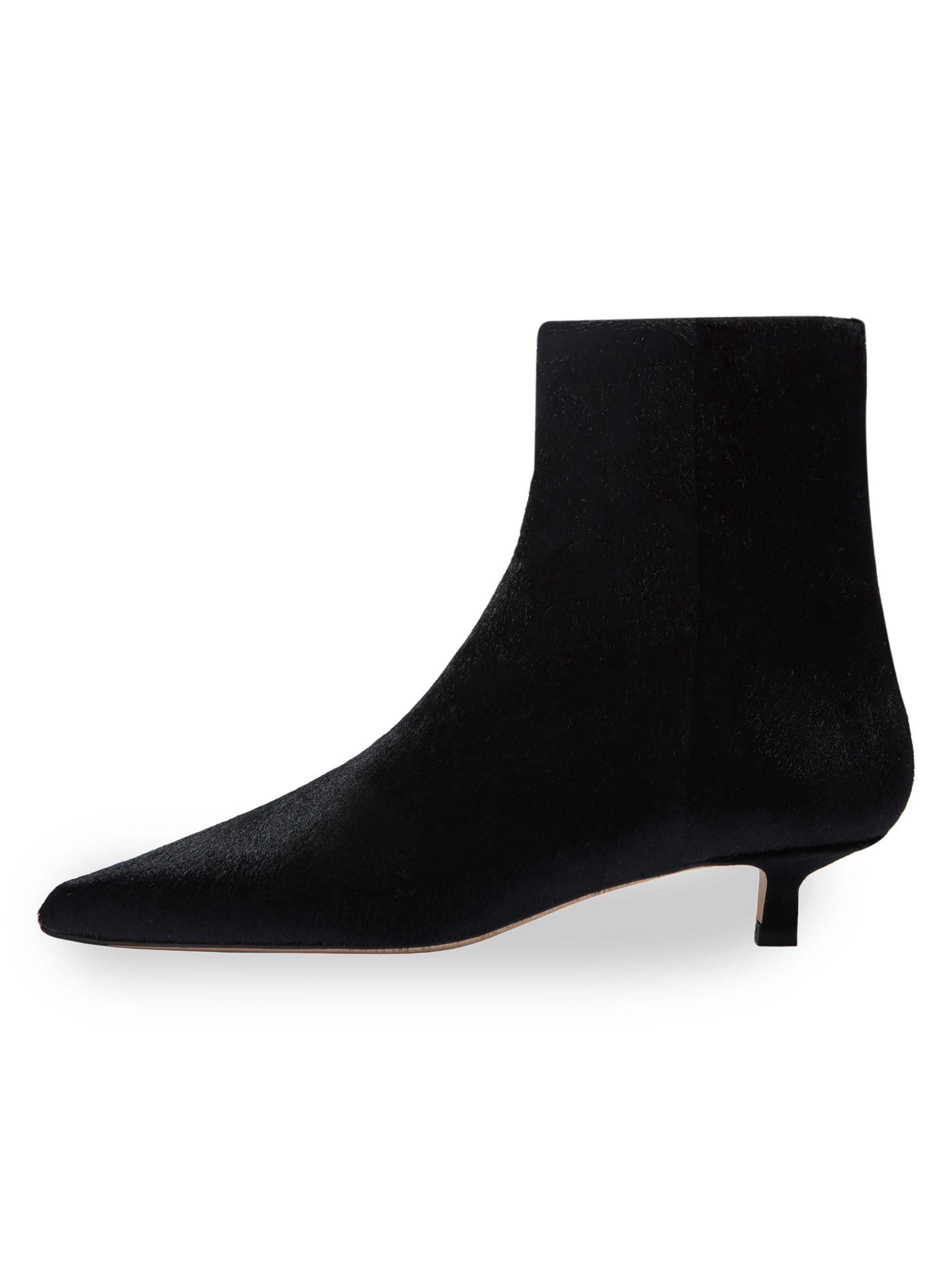 aeyde Women's Sofie 30MM Calf Hair Ankle Boots - Black