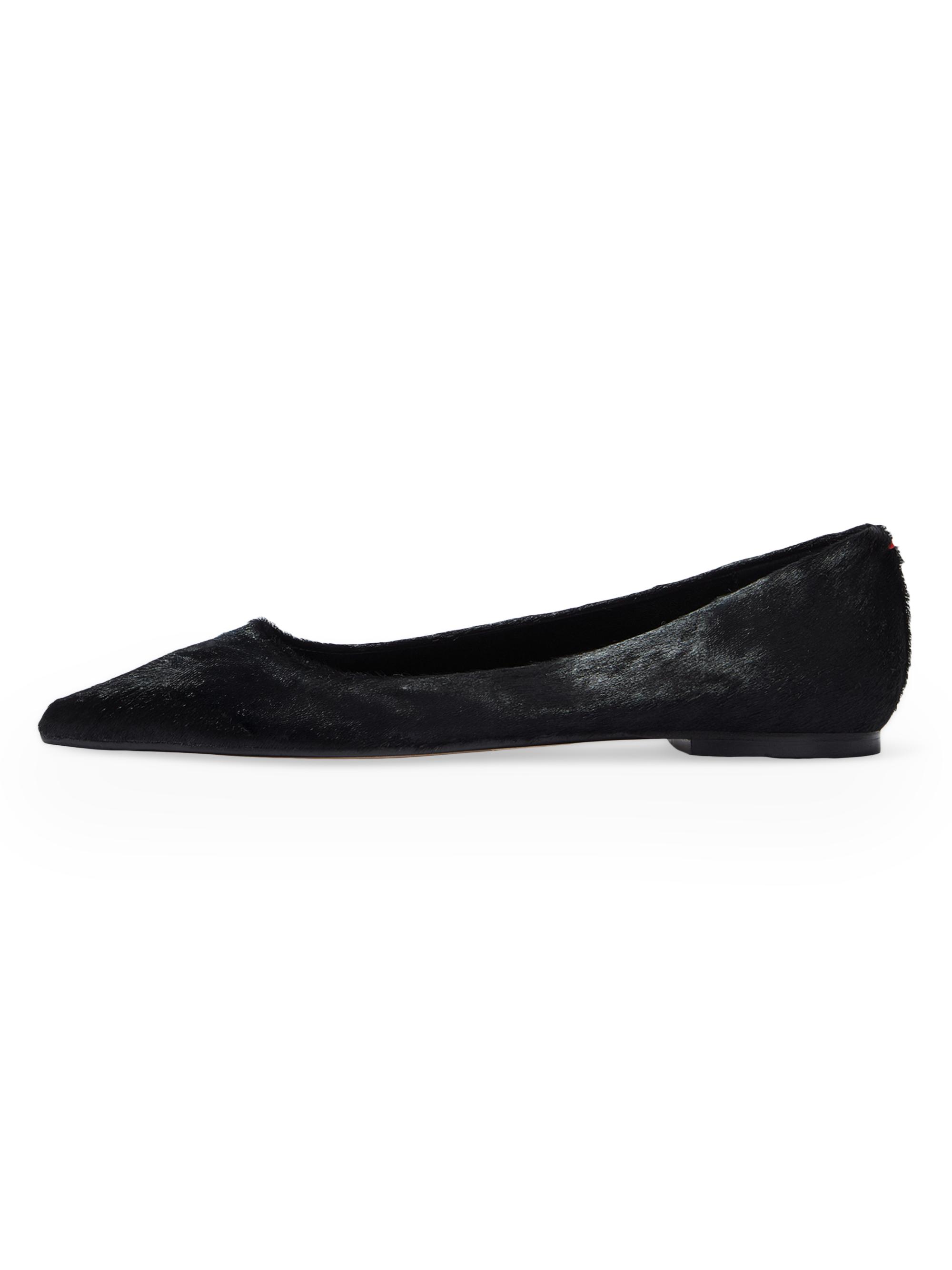 aeyde Women's Cassy Pony Hair Ballet Flats - Black