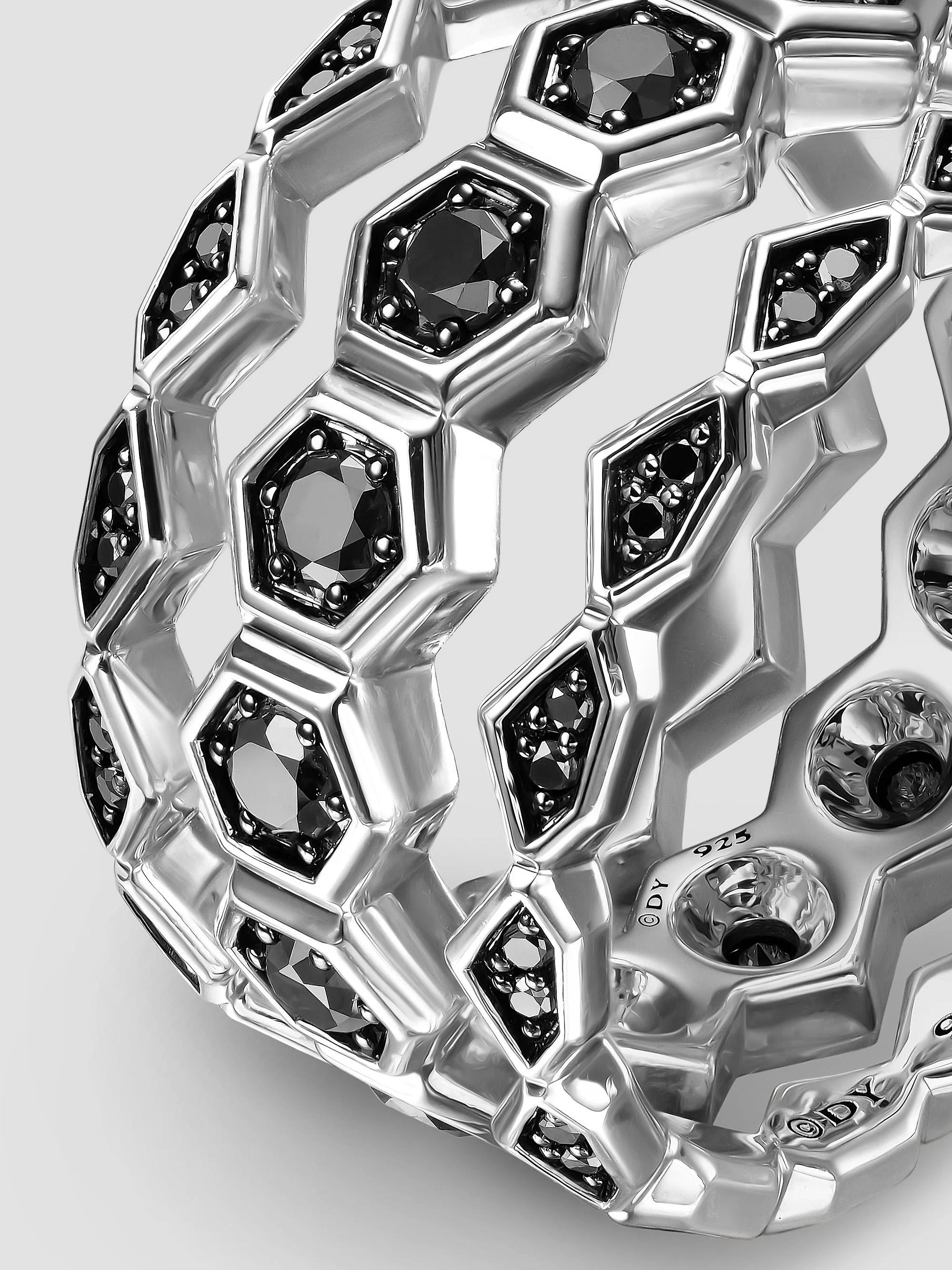 David Yurman Hex Stack Ring in Sterling Silver | Saks Fifth Avenue