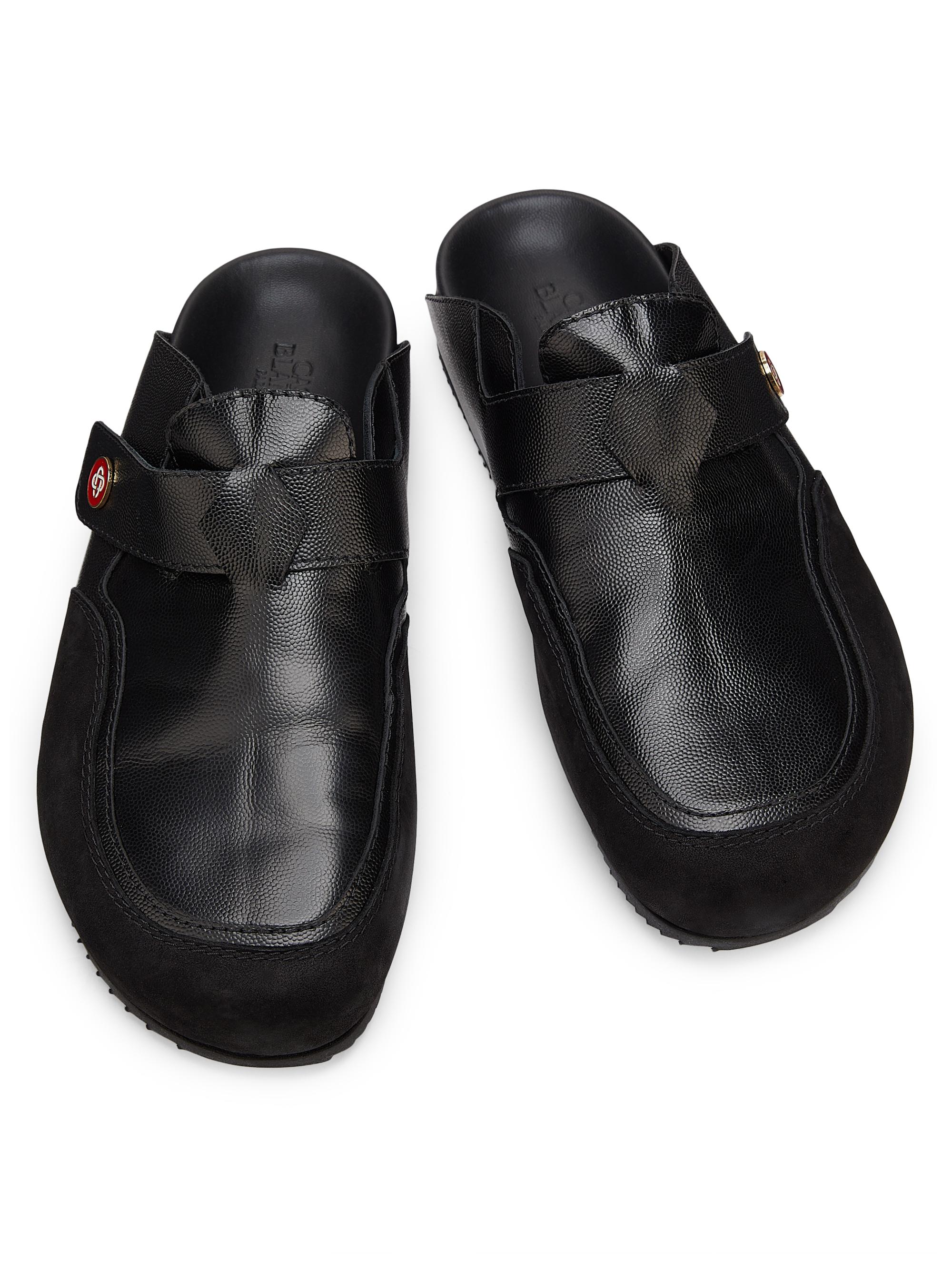 Casablanca Outdoor Logo-Detail Leather Mules | Saks Fifth Avenue