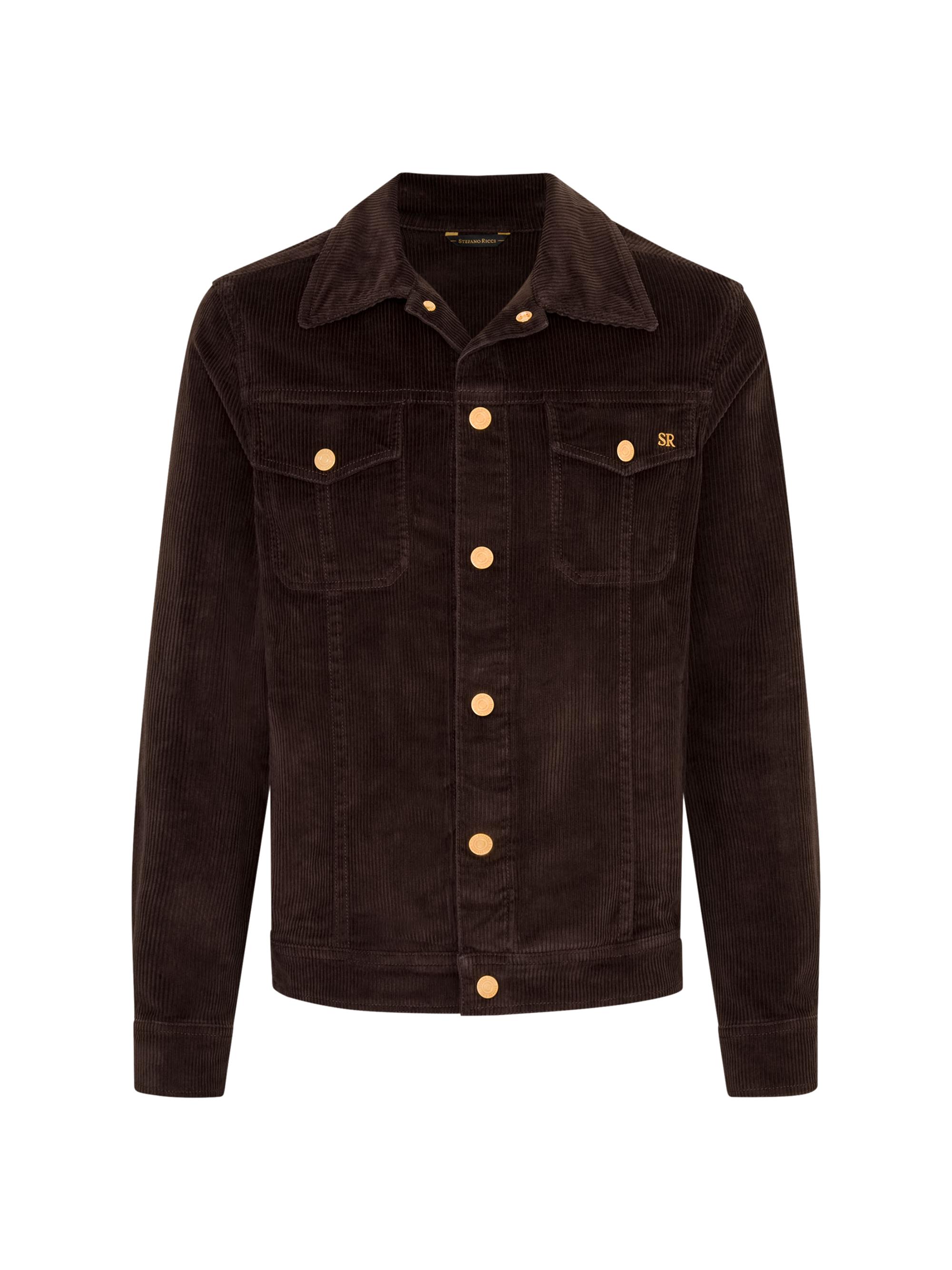 Stefano Ricci Men's Cotton Stretch Sport Jacket - Brown