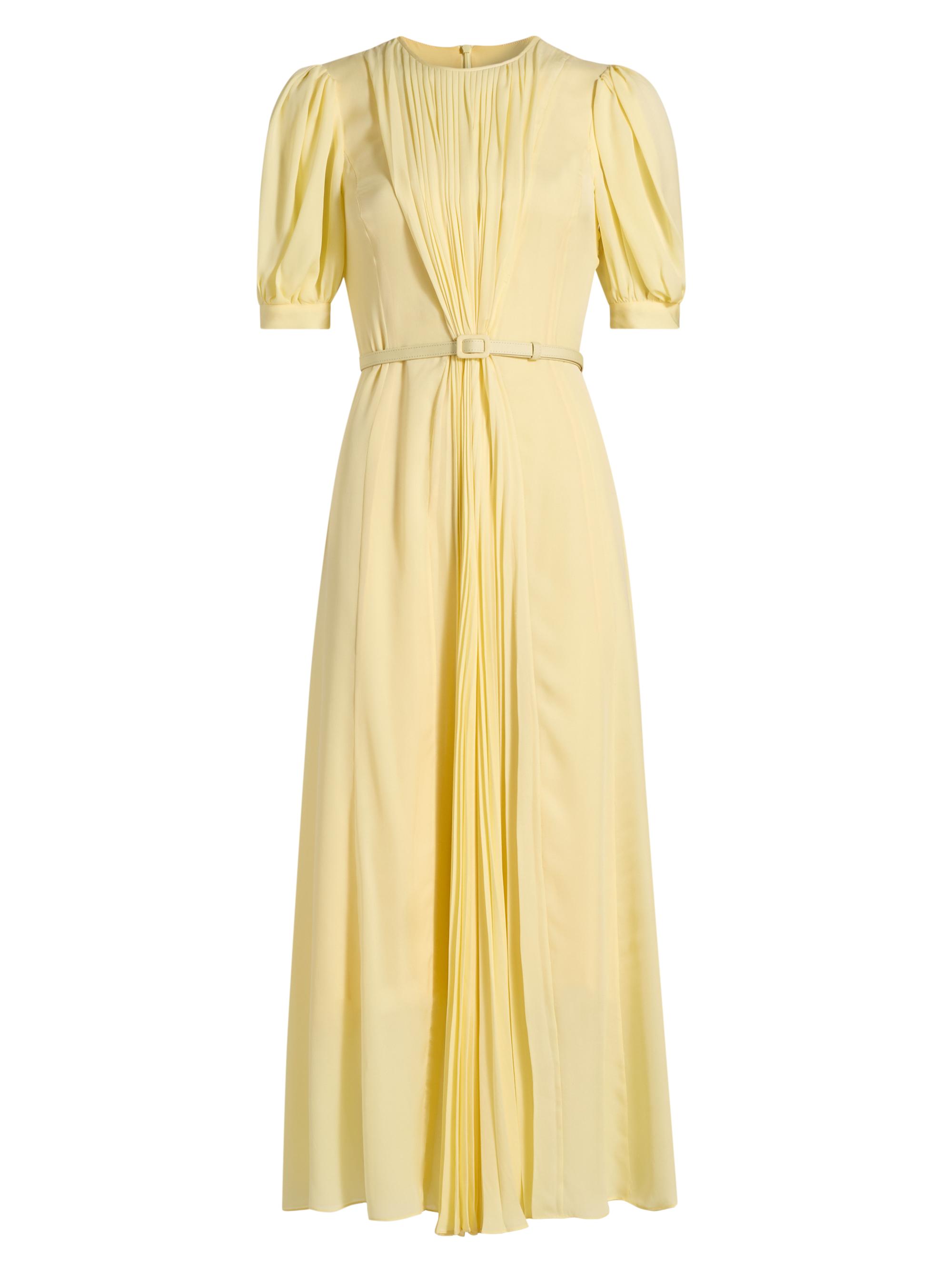 Prabal Gurung Women's Huma Pleated Georgette Maxi Dress - Butter