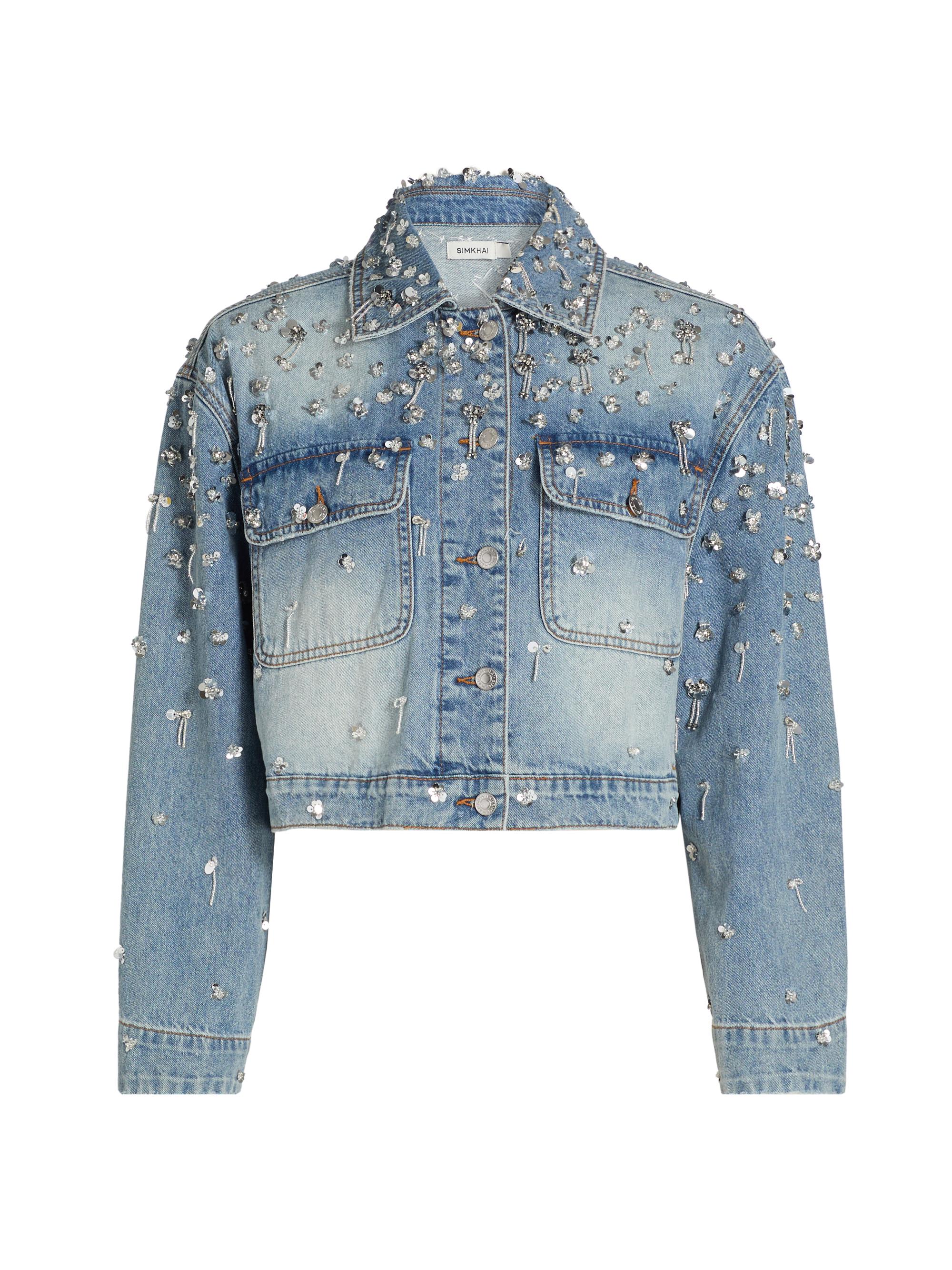 Khaite Rizzo Denim Jacket | Saks Fifth Avenue