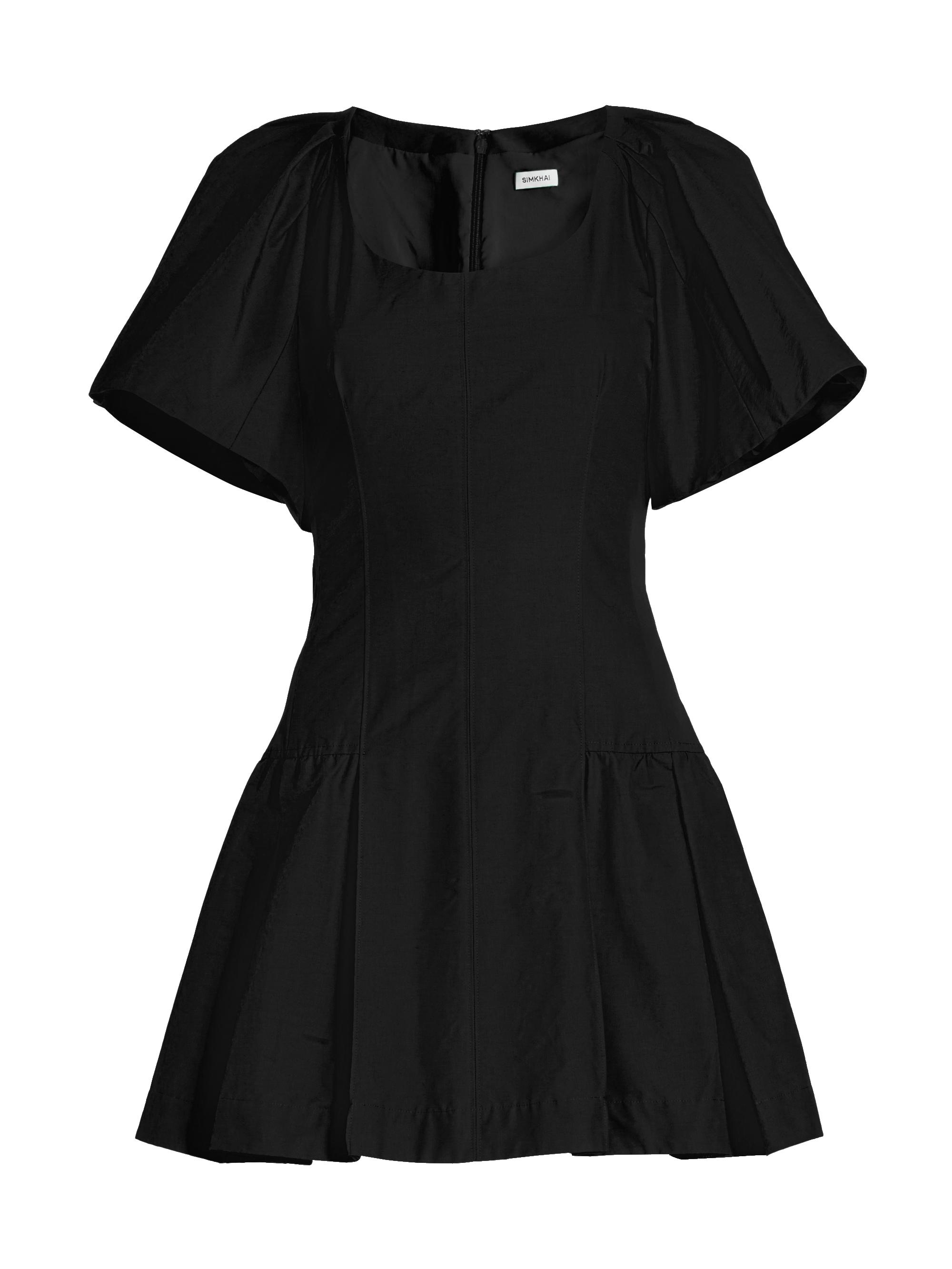 SIMKHAI Women's Hattie Cotton-Blend Fit & Flare Minidress - Black