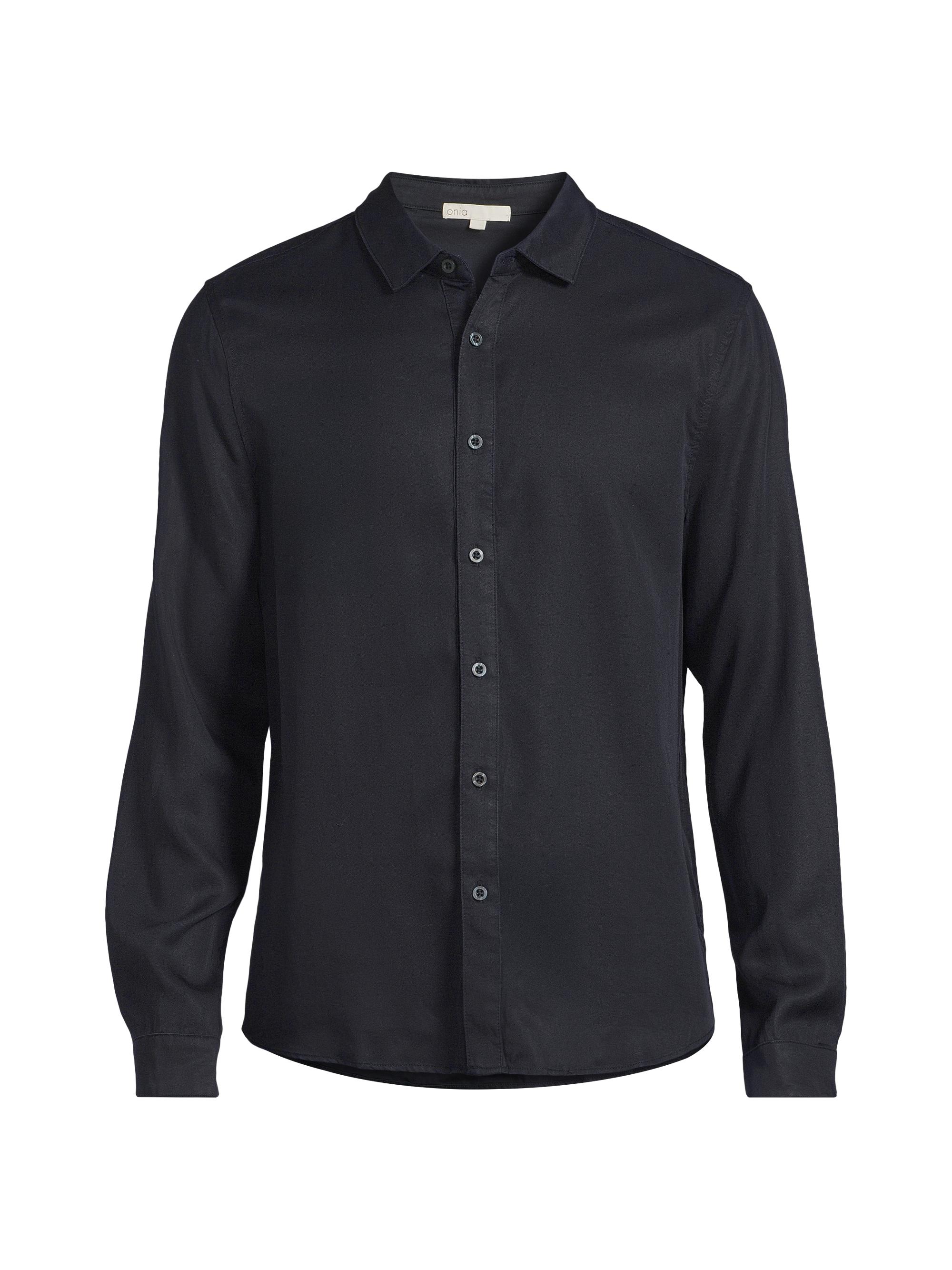 Onia Men's Lightweight Button-Front Shirt - Midnight