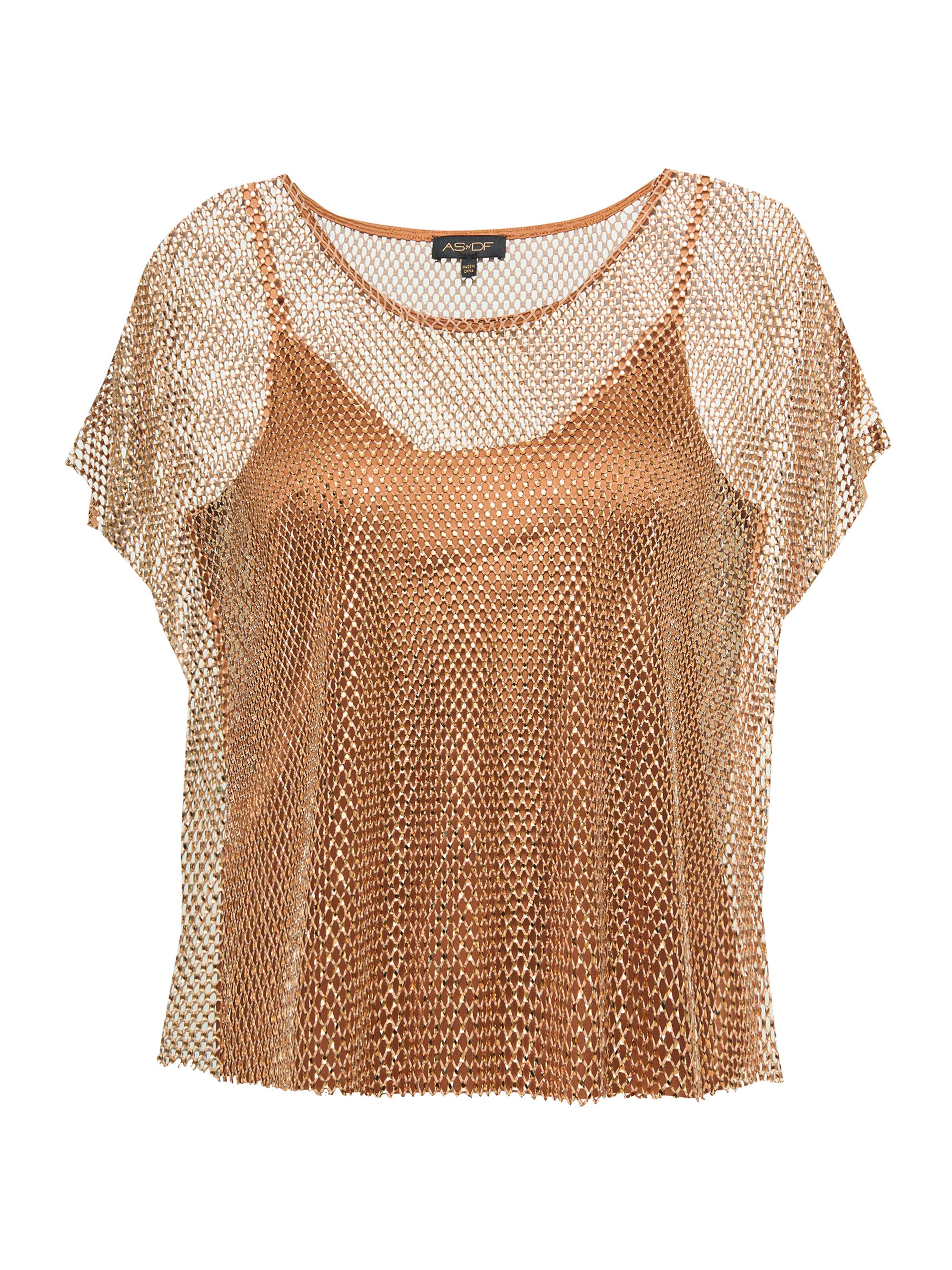 AS by DF Women's Nadine Top - Rose Gold