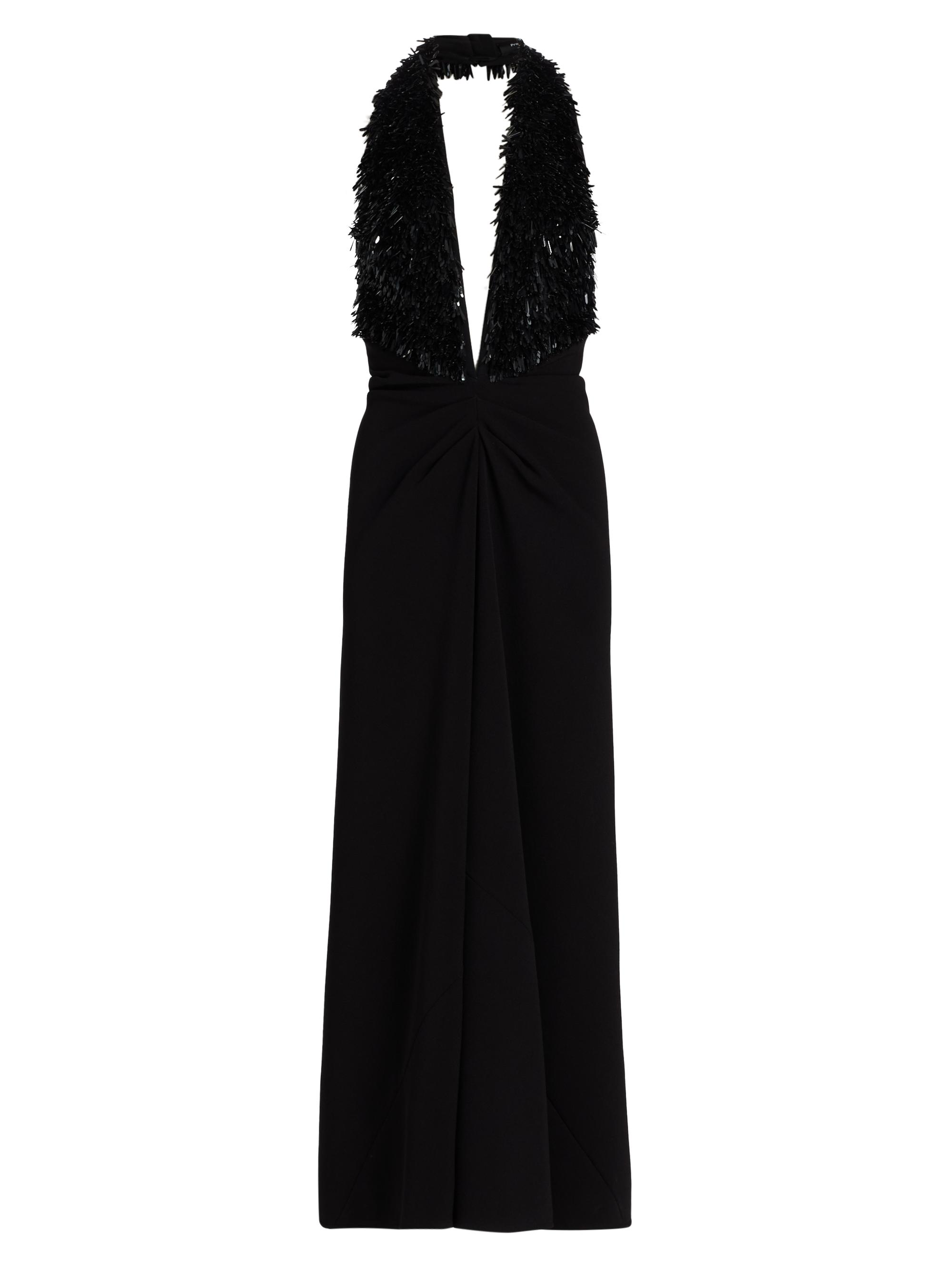 Proenza Schouler Women's Moira Sequin Fringe Maxi Dress - Black