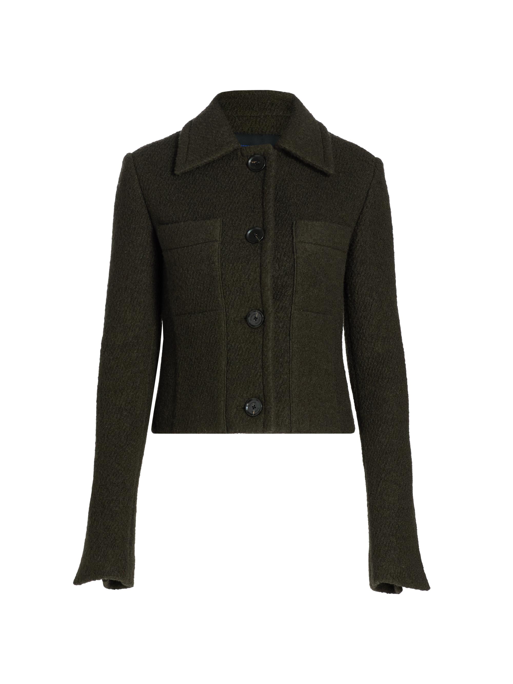 Proenza Schouler Women's Kinsley Bouclé Virgin Wool-Blend Jacket - Wood