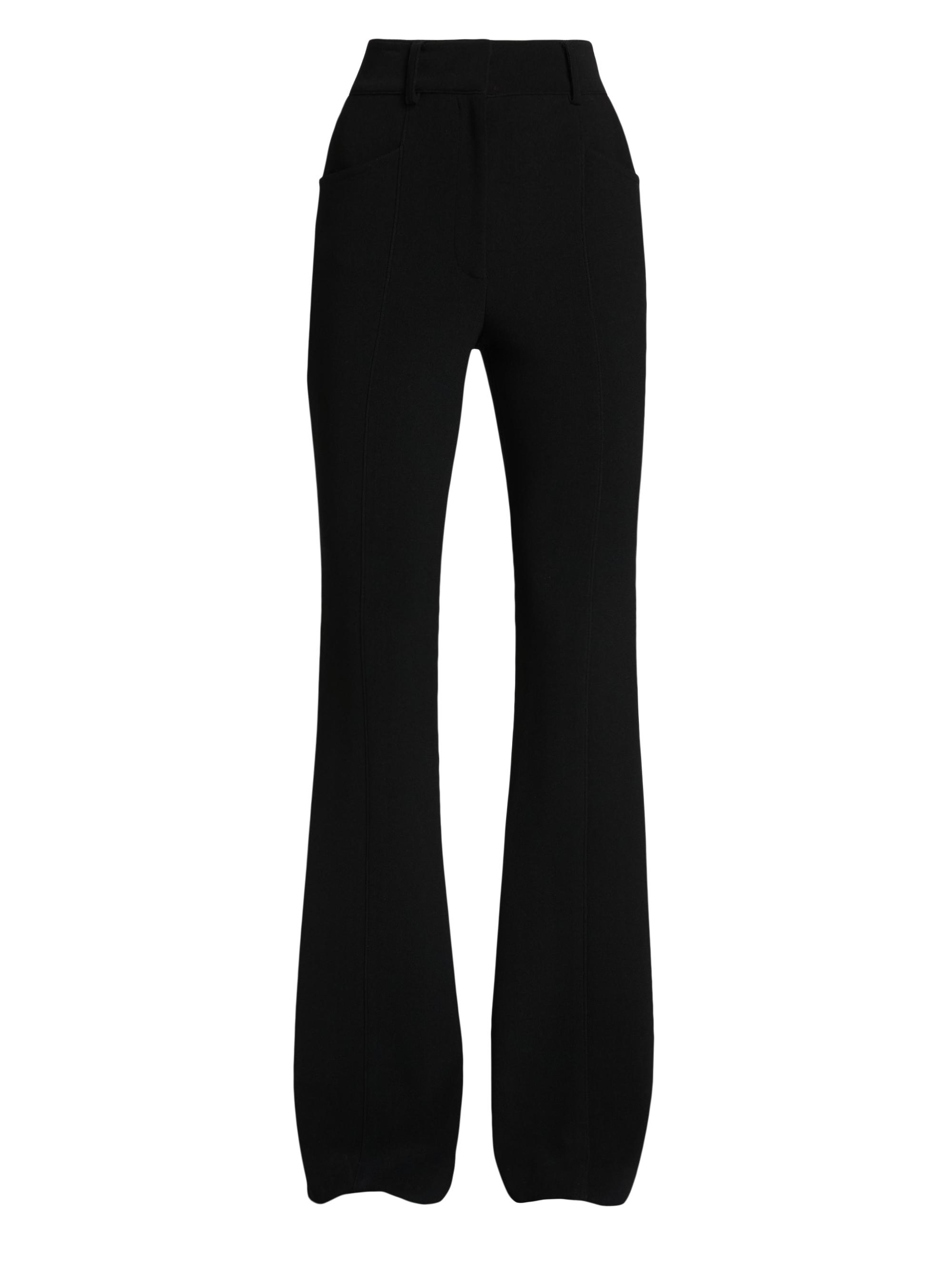 Proenza Schouler White Label Women's Kalea Compact Stretch Crepe Pants - Black