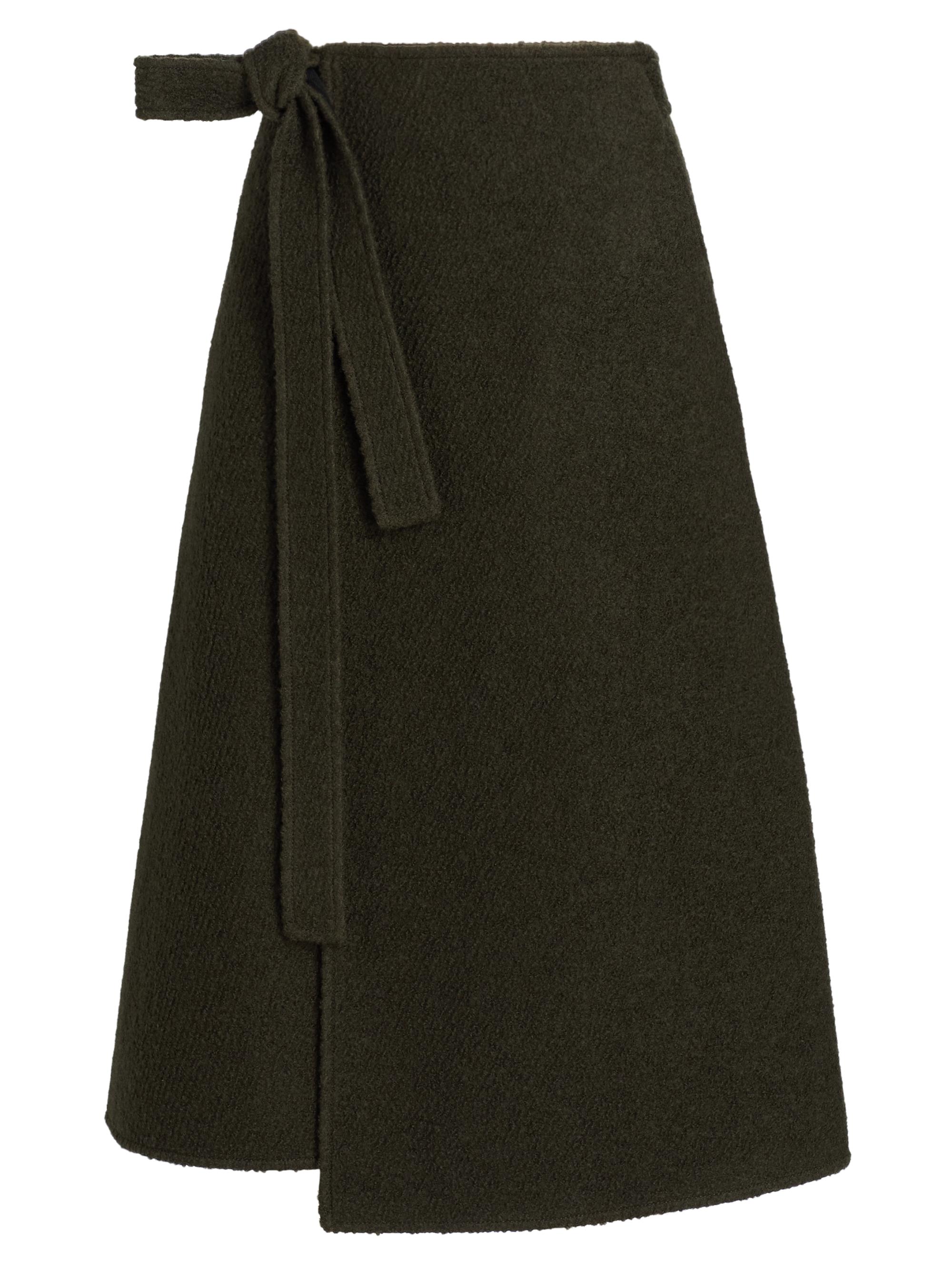 Proenza Schouler Women's Bodhi Bouclé Twill Wrap Skirt - Wood