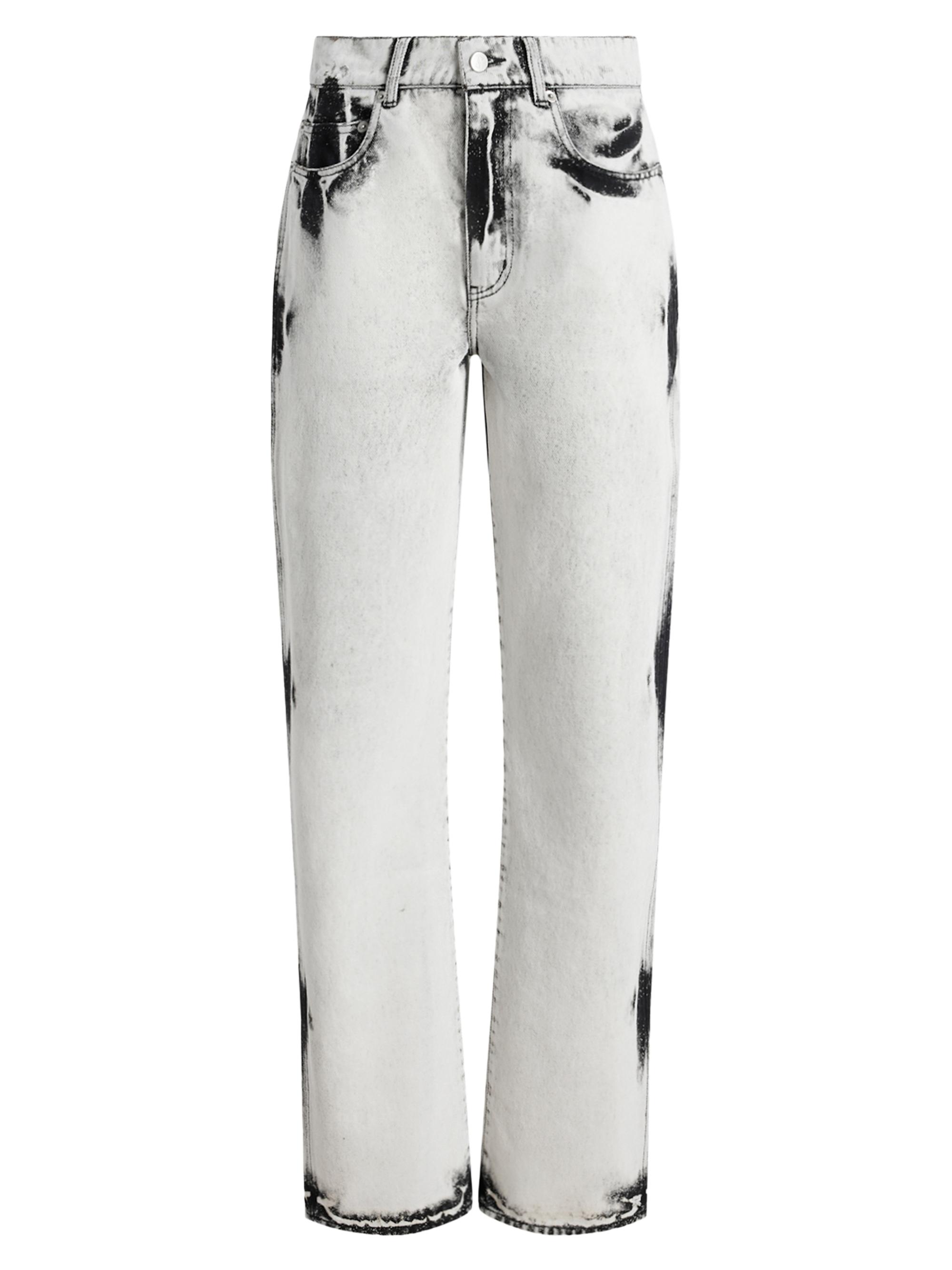 Proenza Schouler Women's Ryman Acid-Wash Straight-Leg Jeans - Fade Out Black