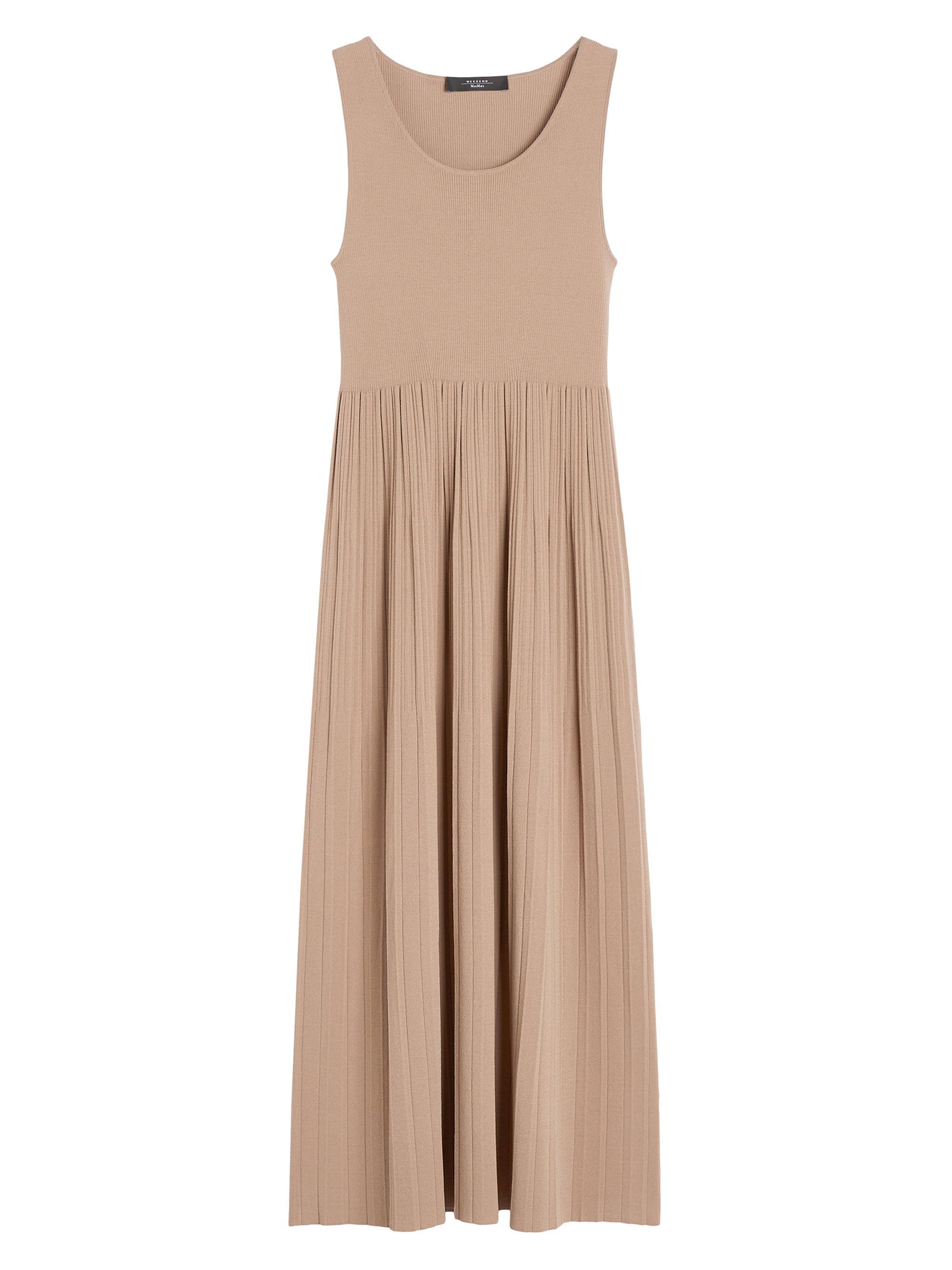 Weekend Max Mara Women's Plissé Pleated Viscose Crepe Dress - Marron Glace