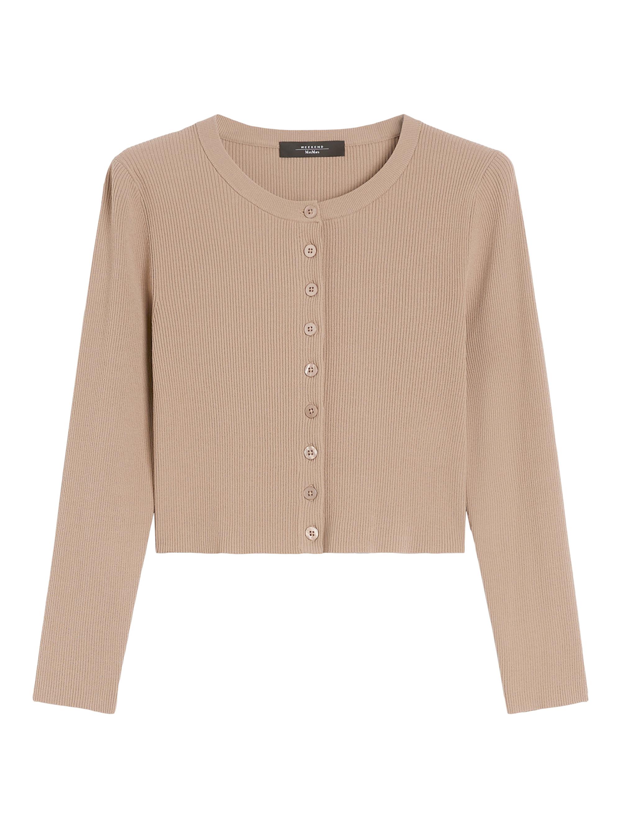 Weekend Max Mara Women's Viscose Yarn Cardigan - Marron Glace