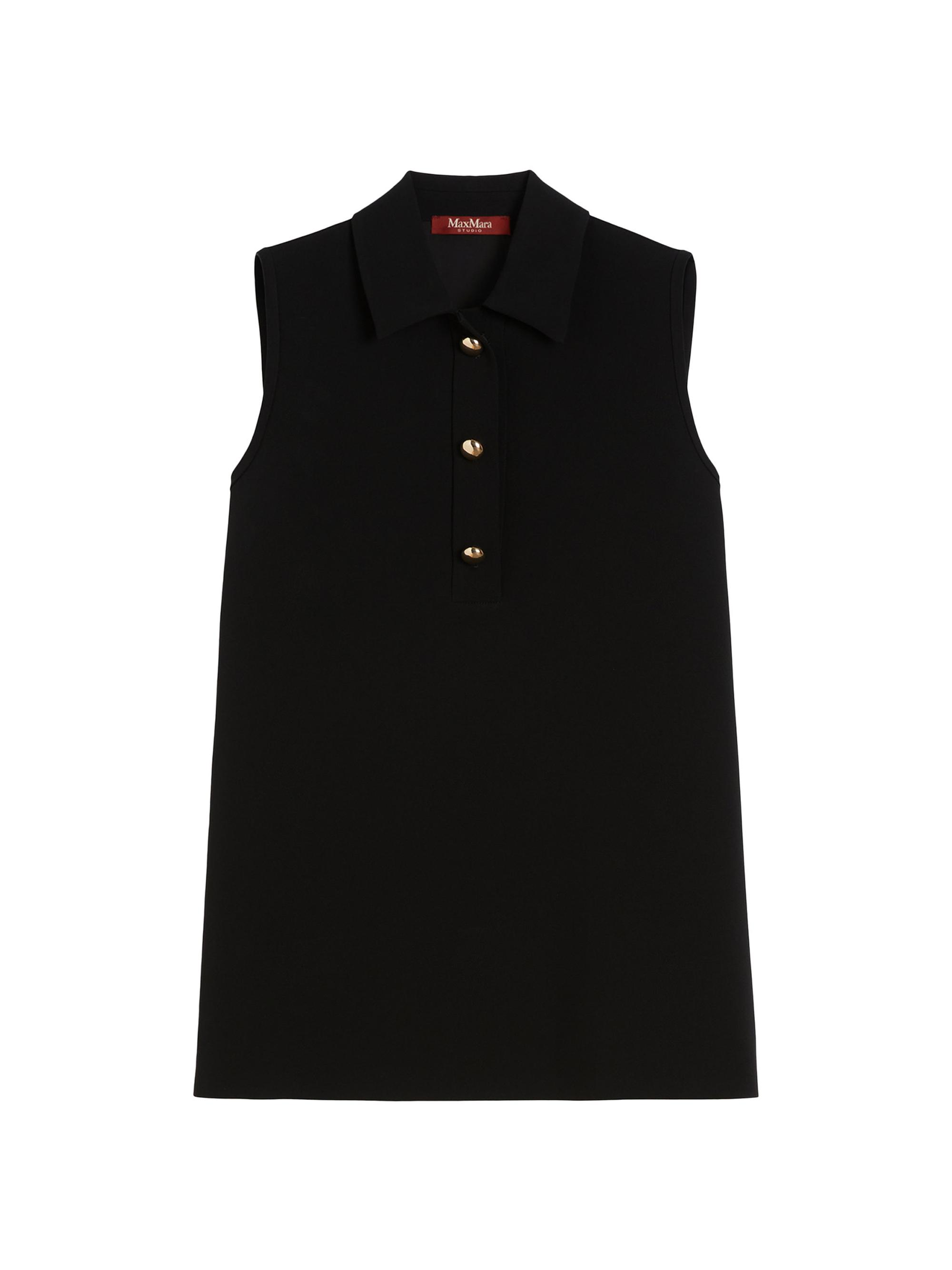 Max Mara Women's Cady Polo Style Blouse - Black