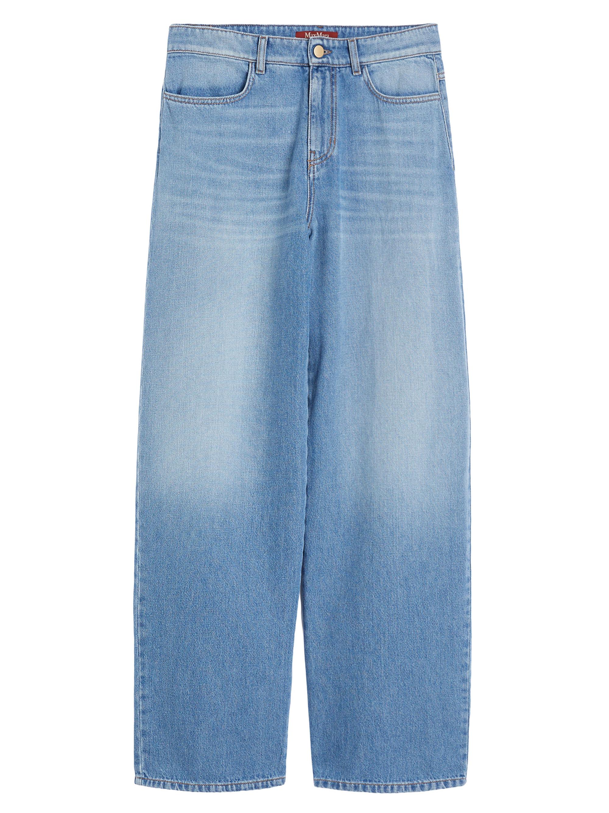 Max Mara Women's Oversized Denim Jeans - Light Blue Light Colour Used