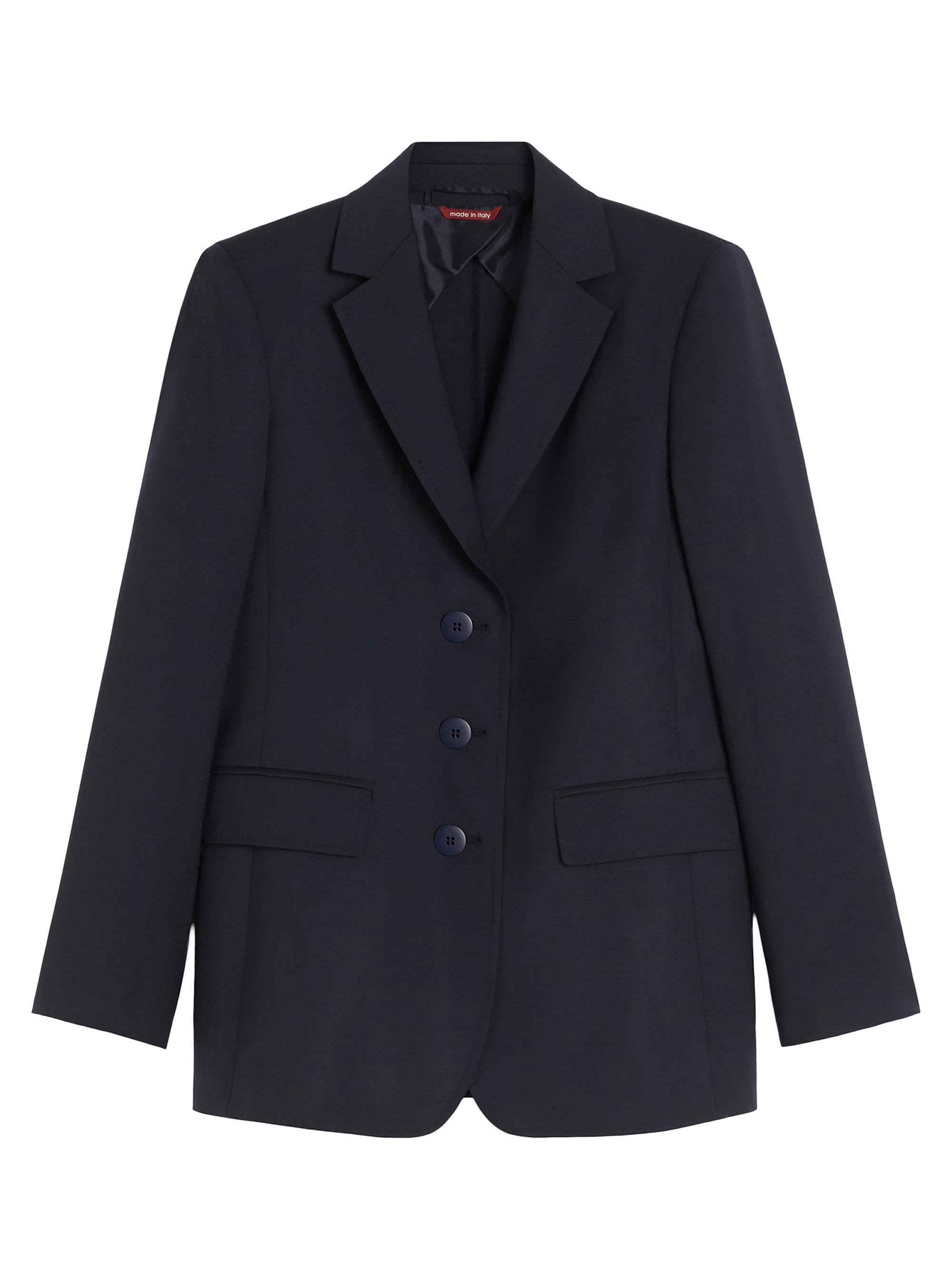 Max Mara Women's Woollen Cloth Blazer - Navy