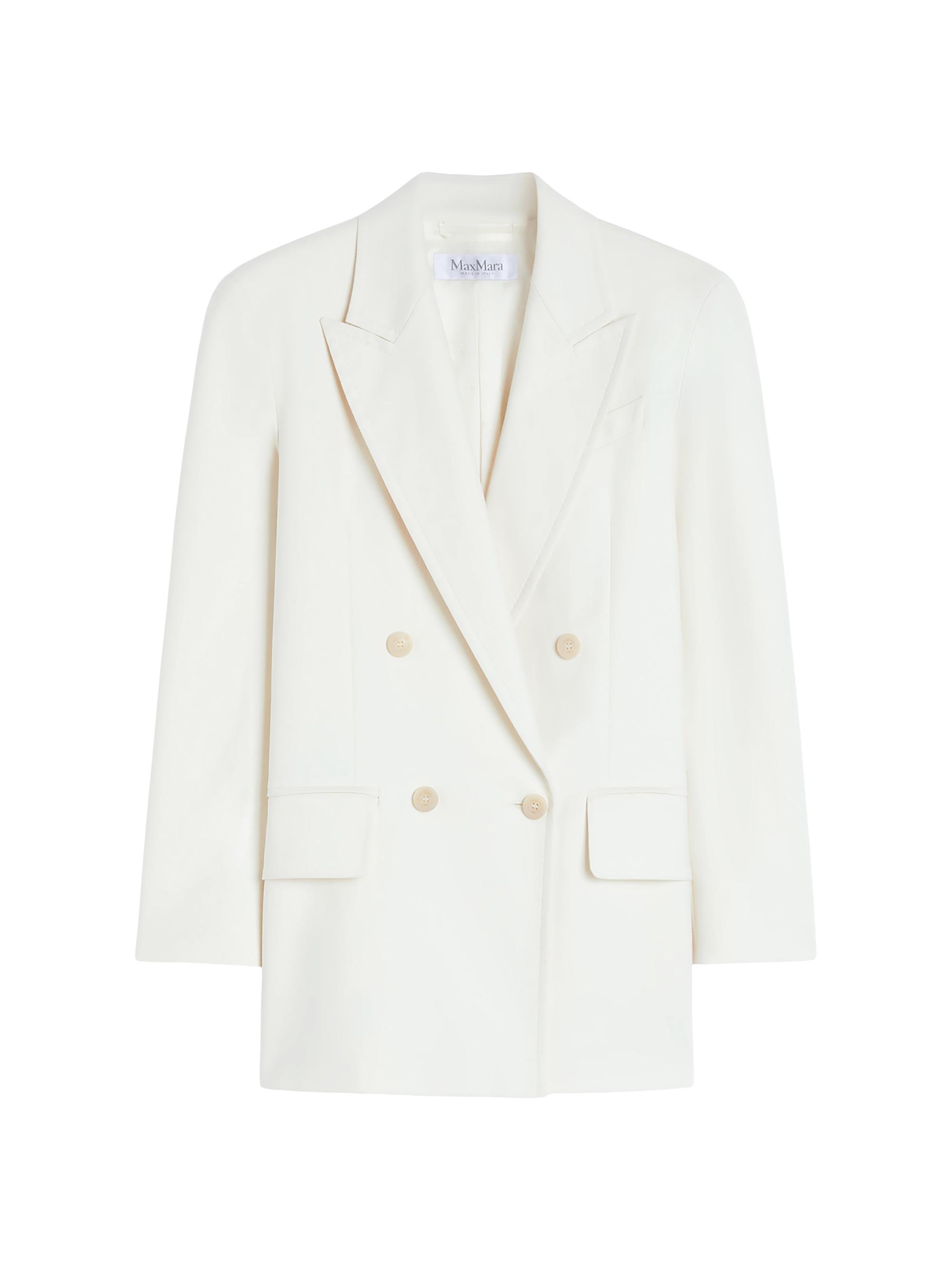 Max Mara Women's Olimpia Jacket in Stretch Canvas - White