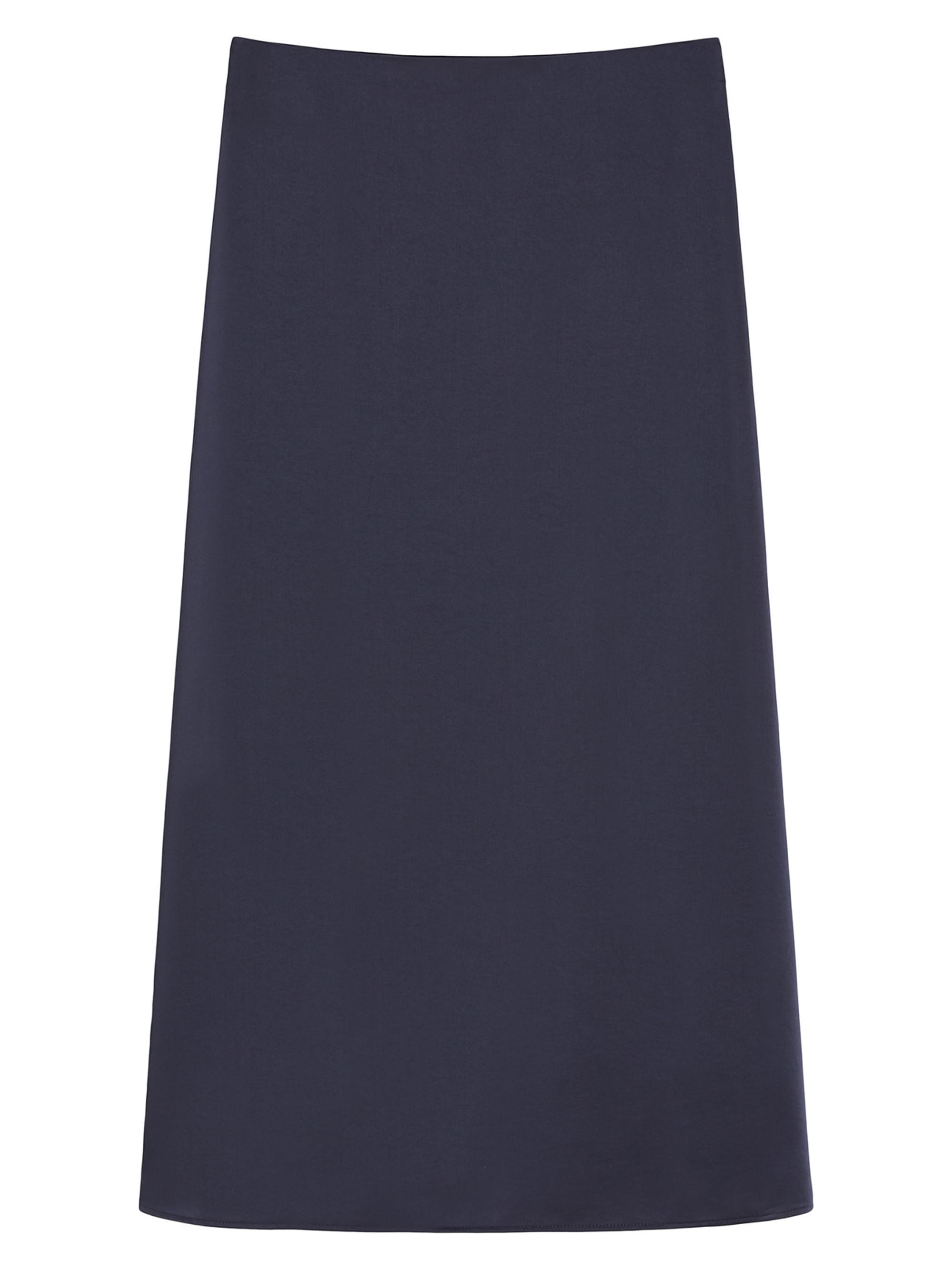 Weekend Max Mara Women's Satin Calf Length Skirt - Navy