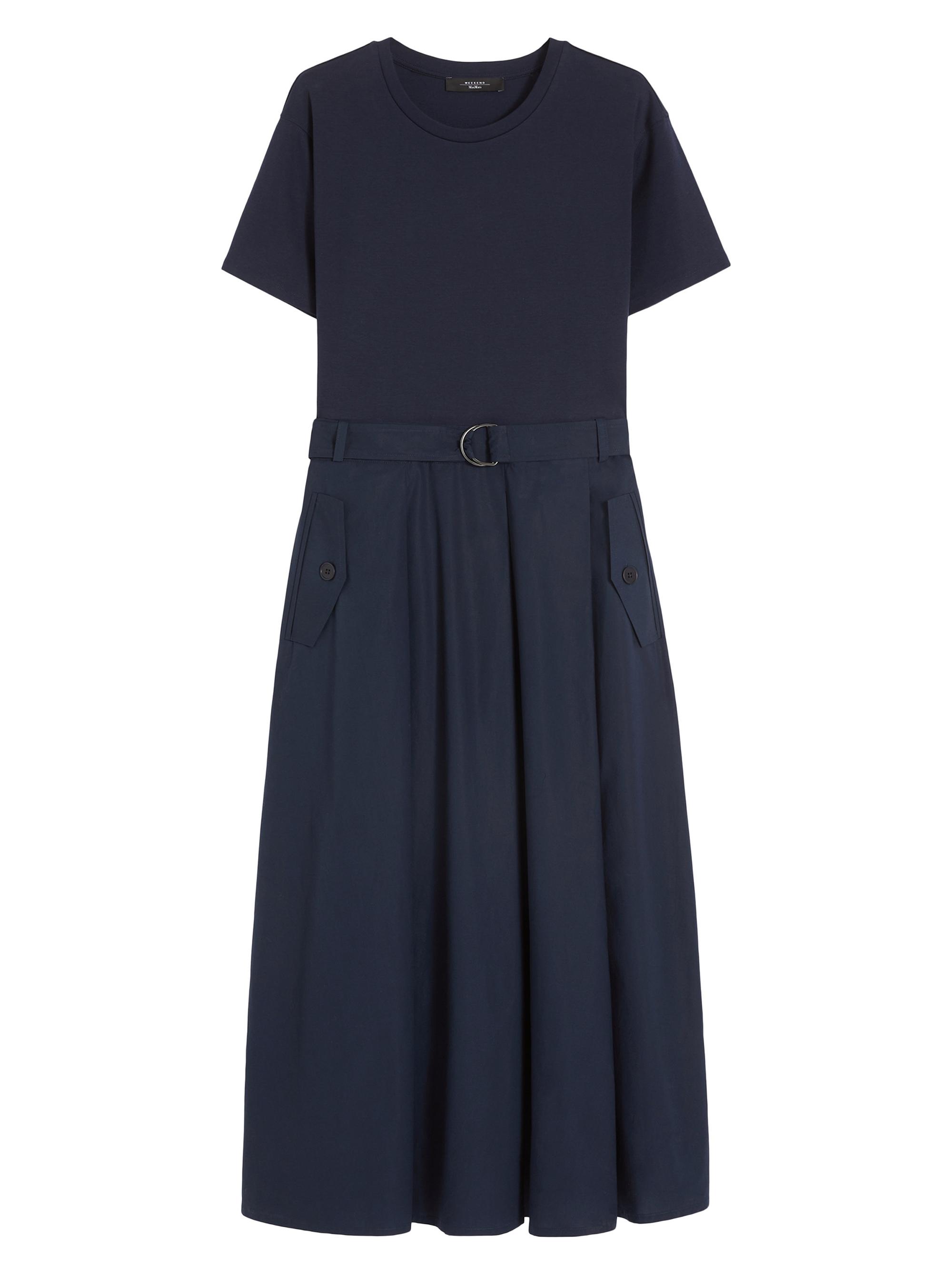 Weekend Max Mara Women's Jersey and Poplin Dress - Navy