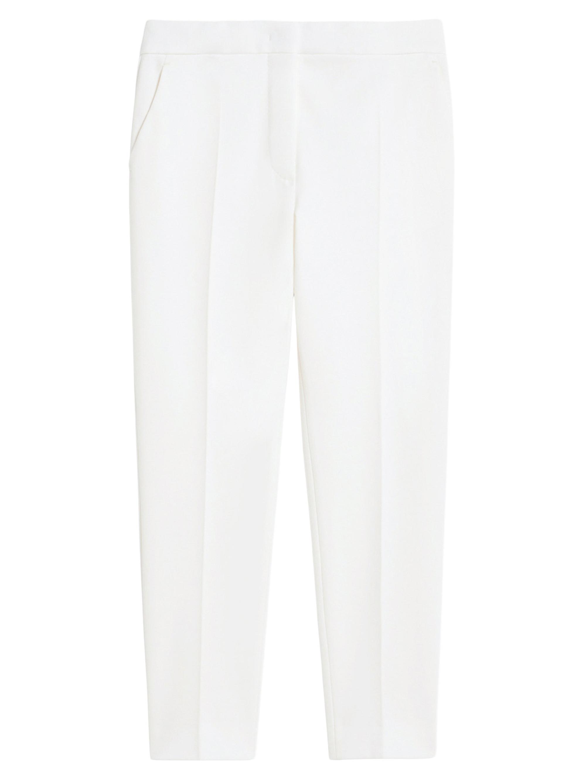 Max Mara Women's Viscose Jersey Trousers - White | Thumbnail 5