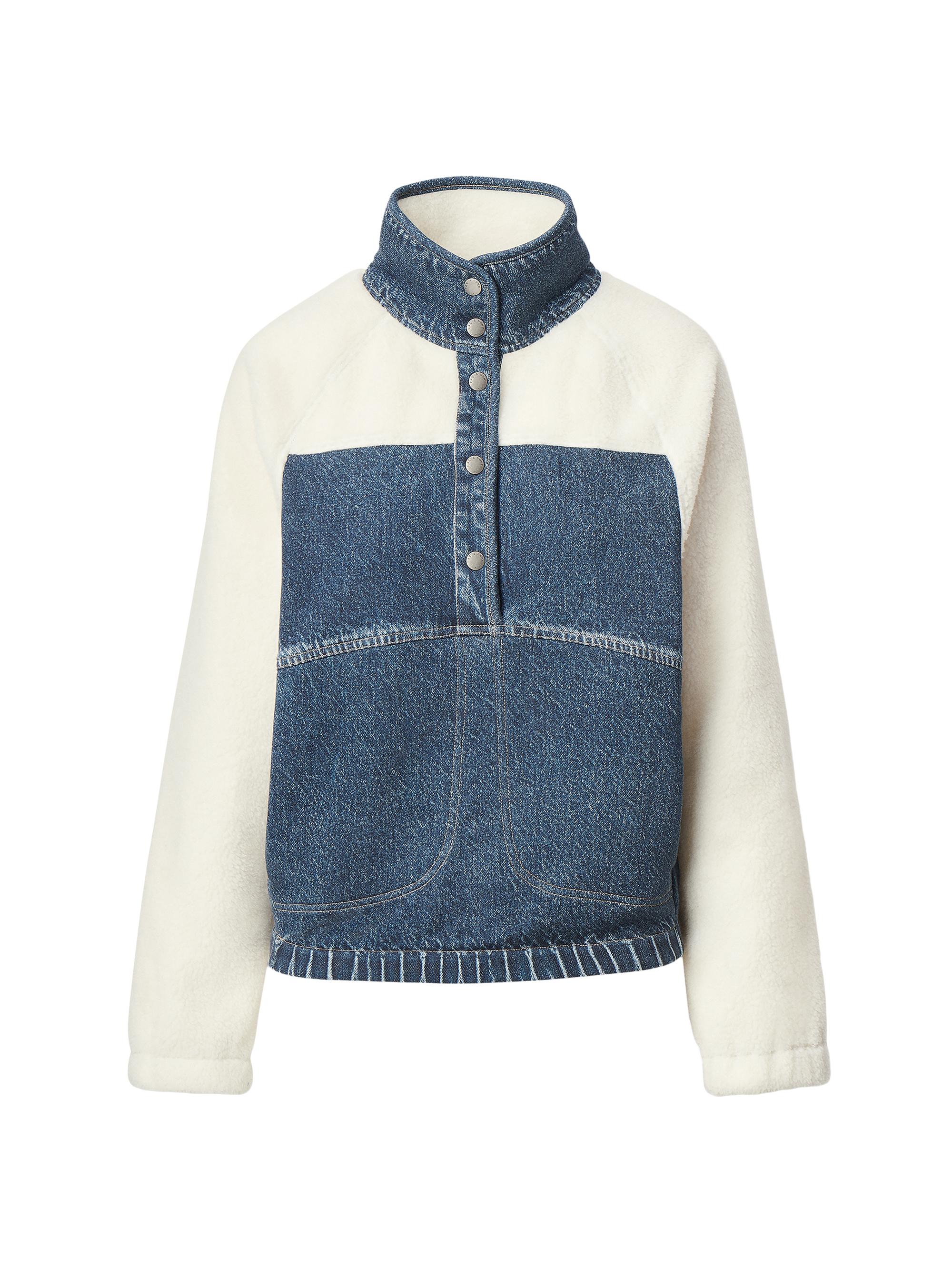 rag & bone Women's rb Miramar Sherpa Fleece Top - Alemeda