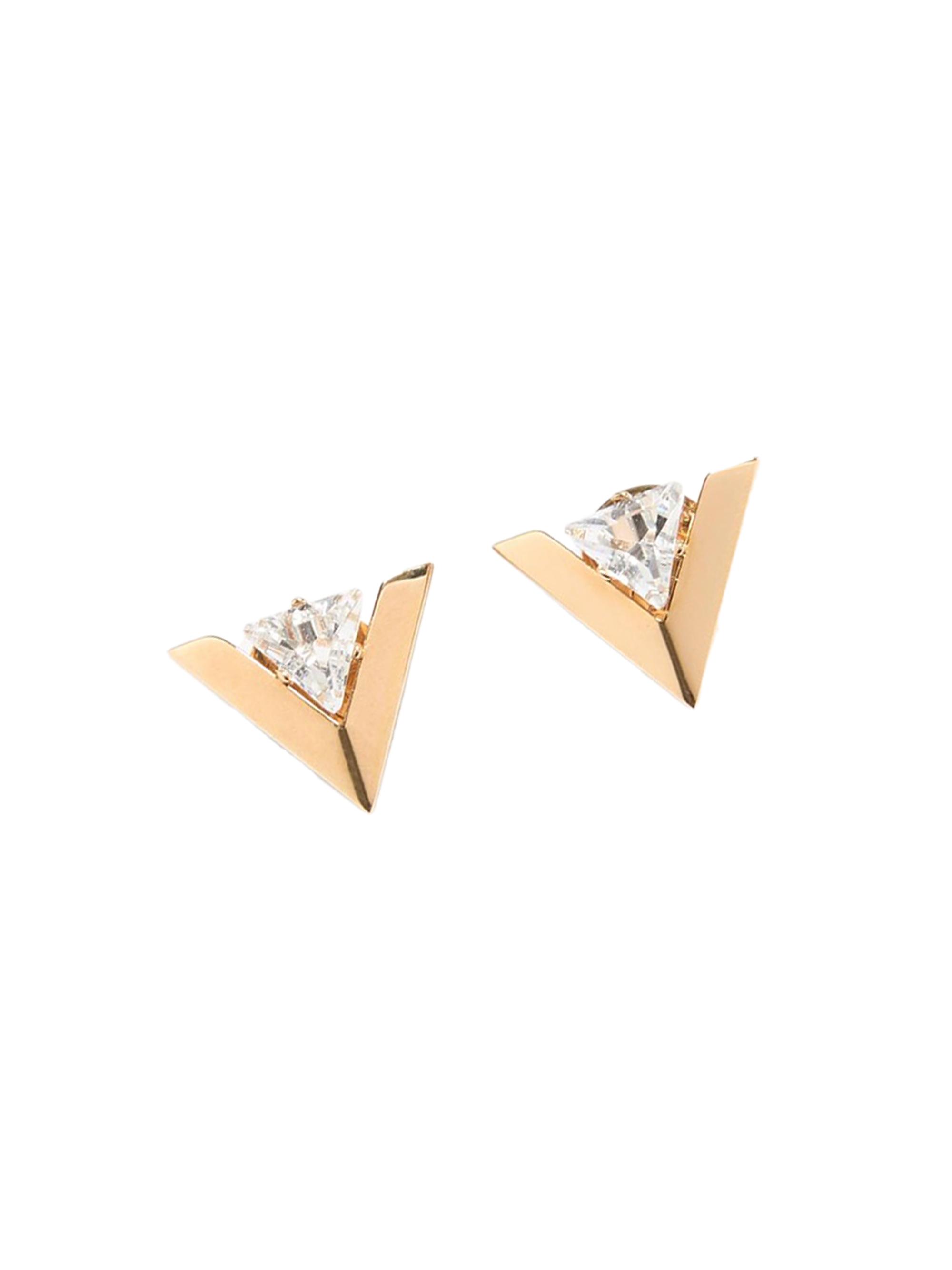 Valentino Garavani Women's Je Les V Metal and Crystal Earrings - Gold Crystal