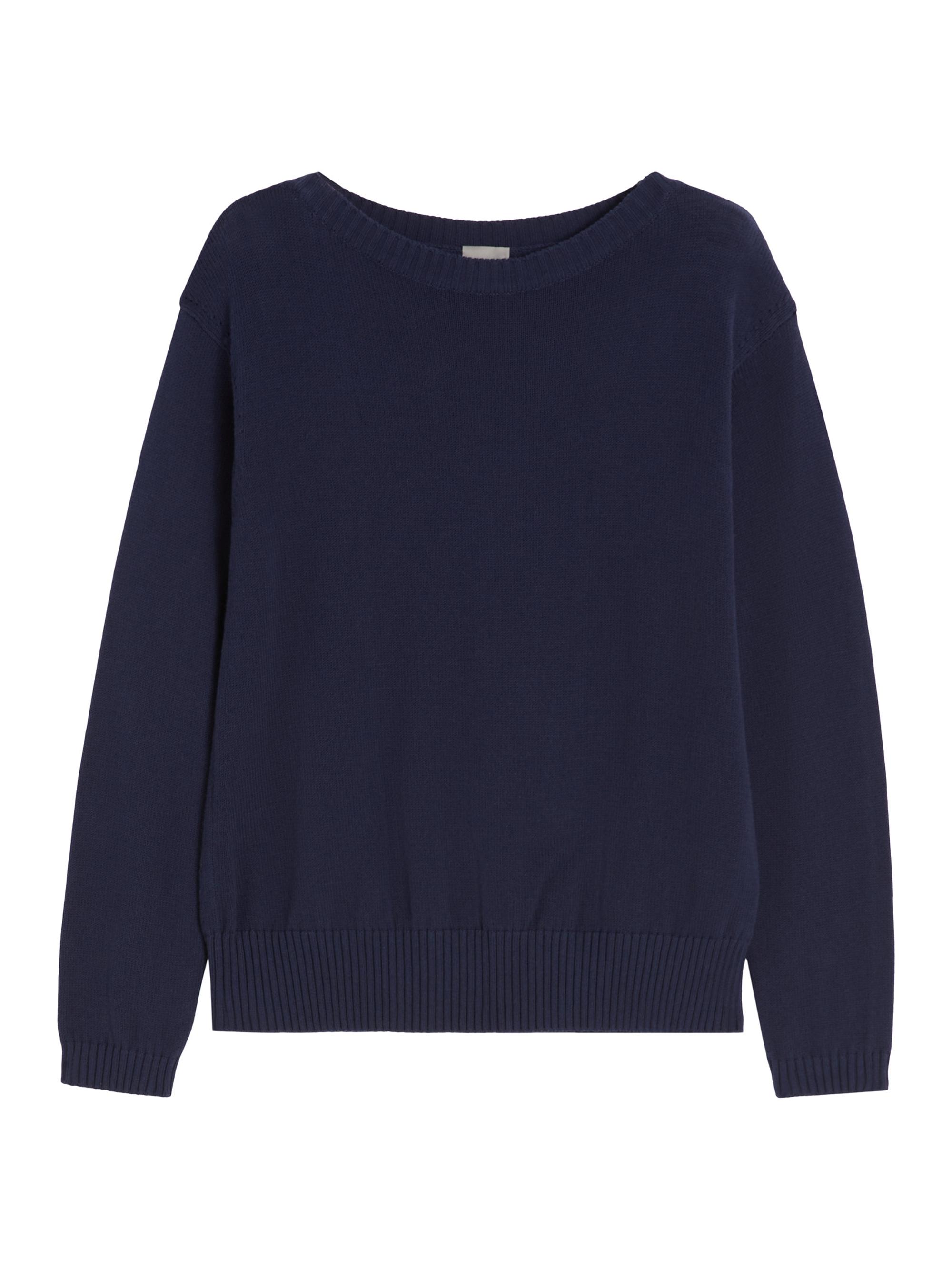 MM Max Mara Women's Cotton Yarn Sweater - Ultramarine