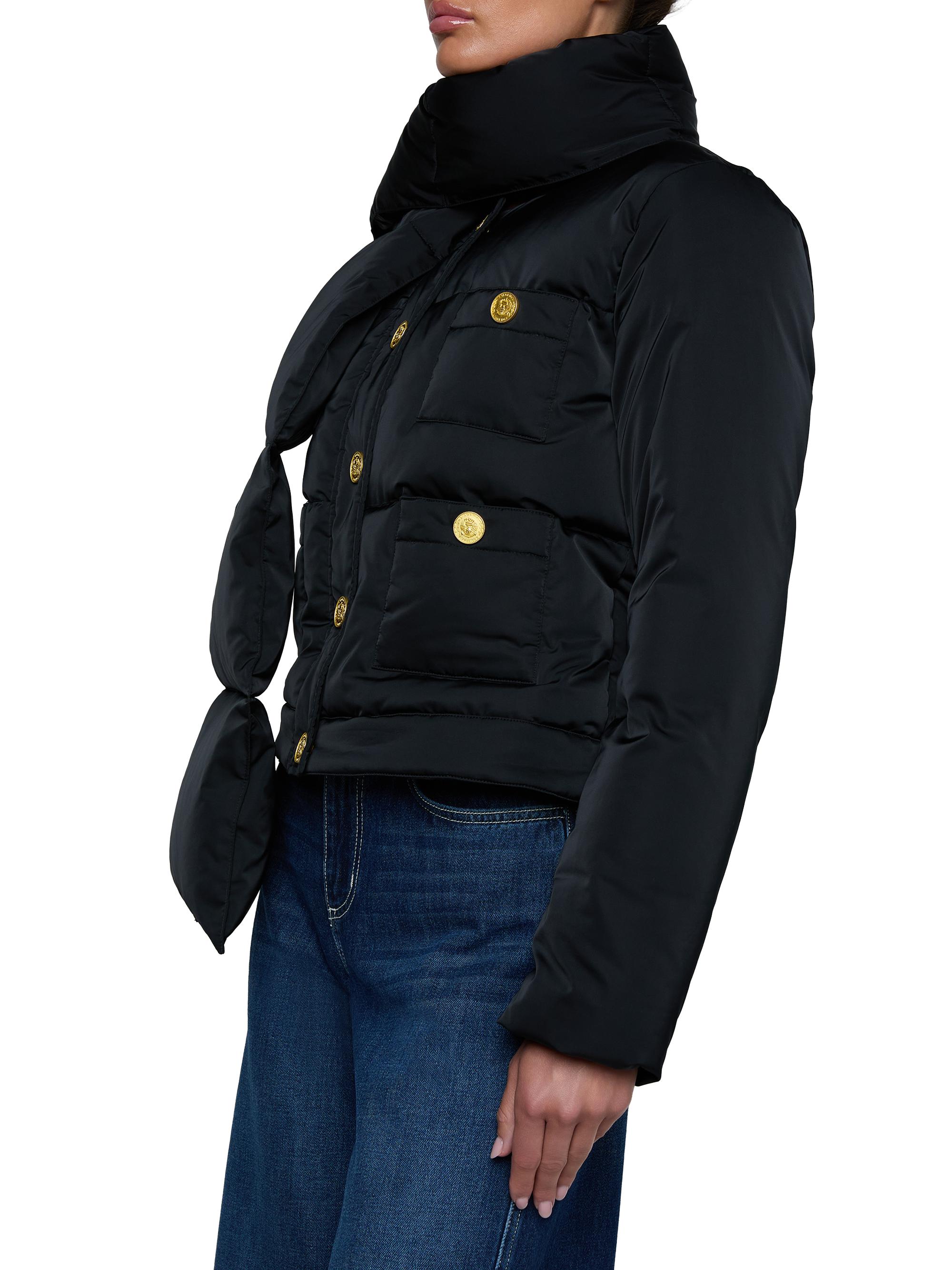 L'AGENCE Juana Scarf-Detail Down Puffer Jacket | Saks Fifth Avenue