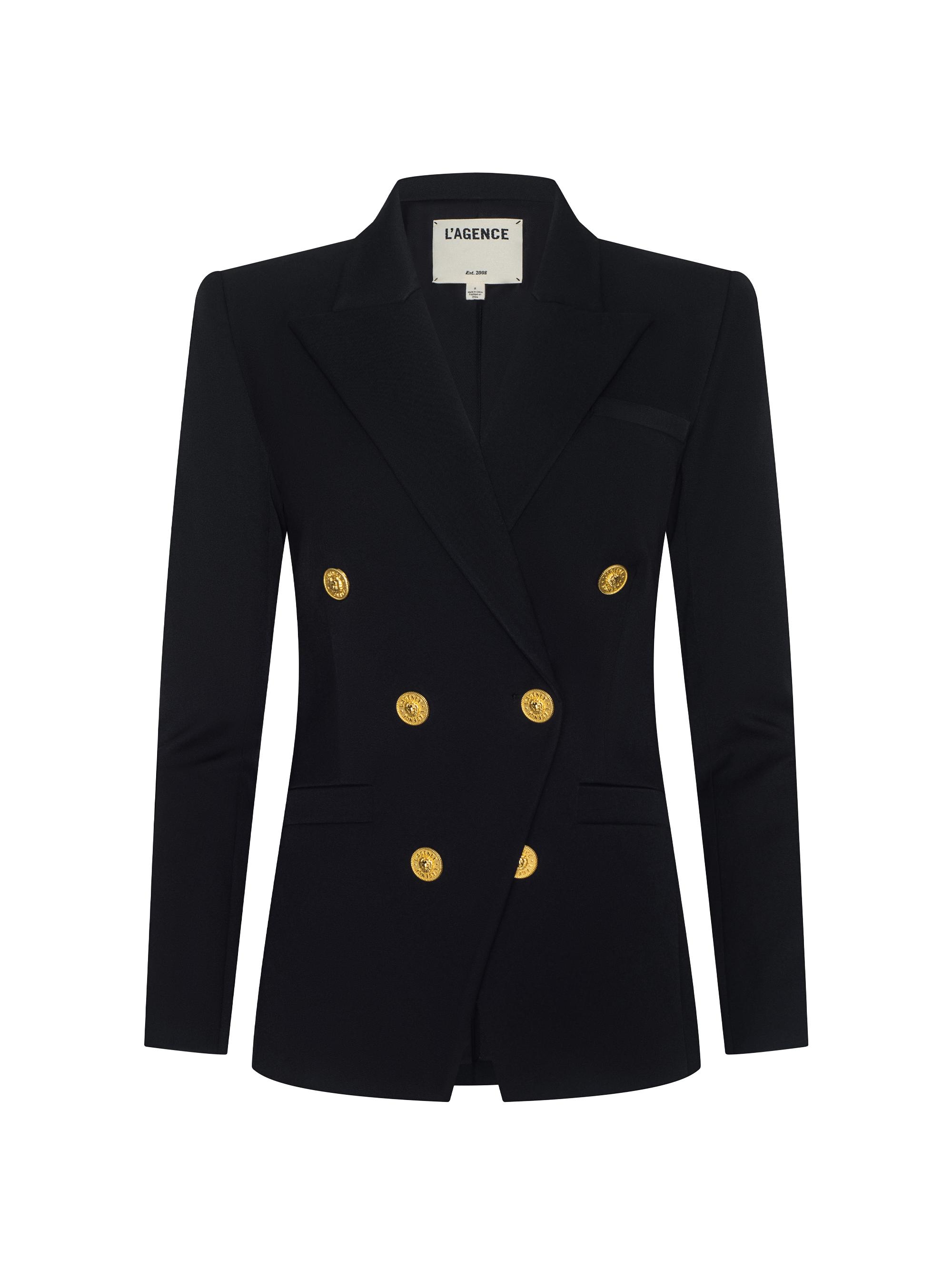 L'AGENCE Kyomi Double-Breasted Blazer | Saks Fifth Avenue